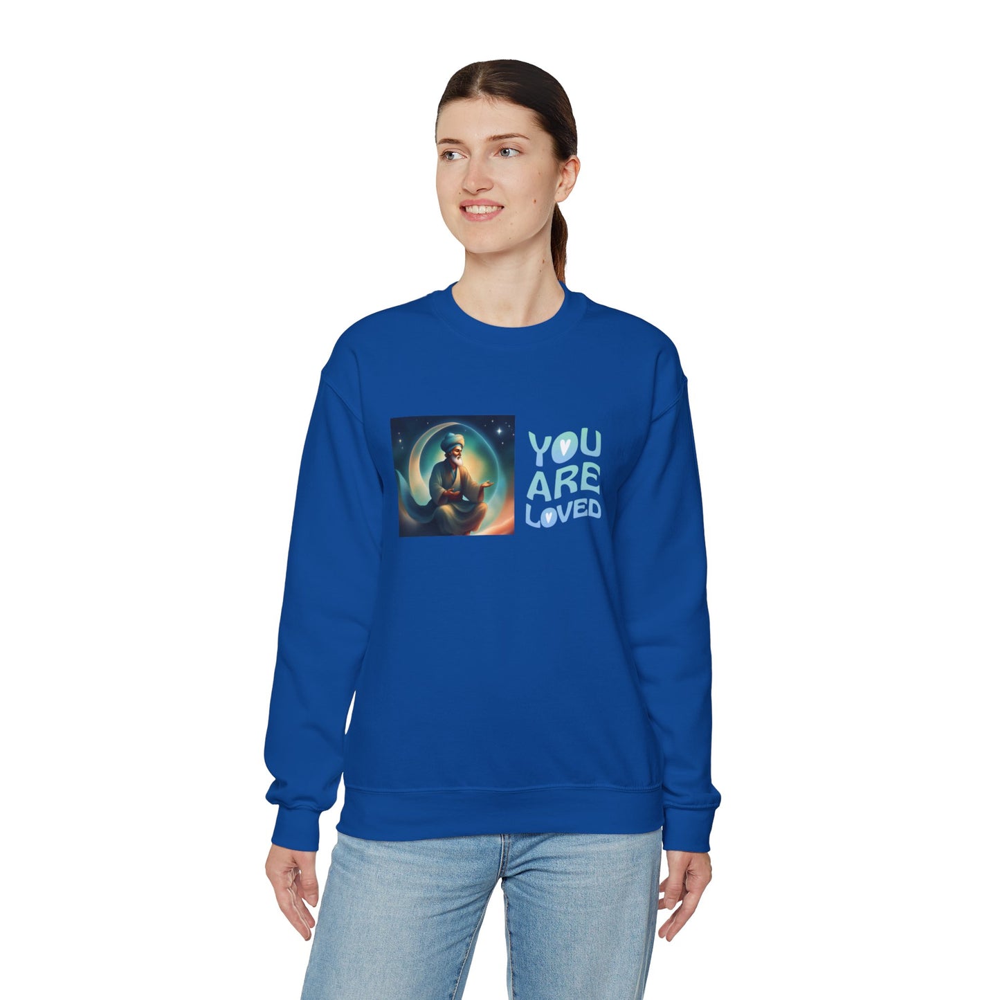 Sober Symphony® - You are Loved - Men Heavy Blend™ Crewneck Sweatshirt