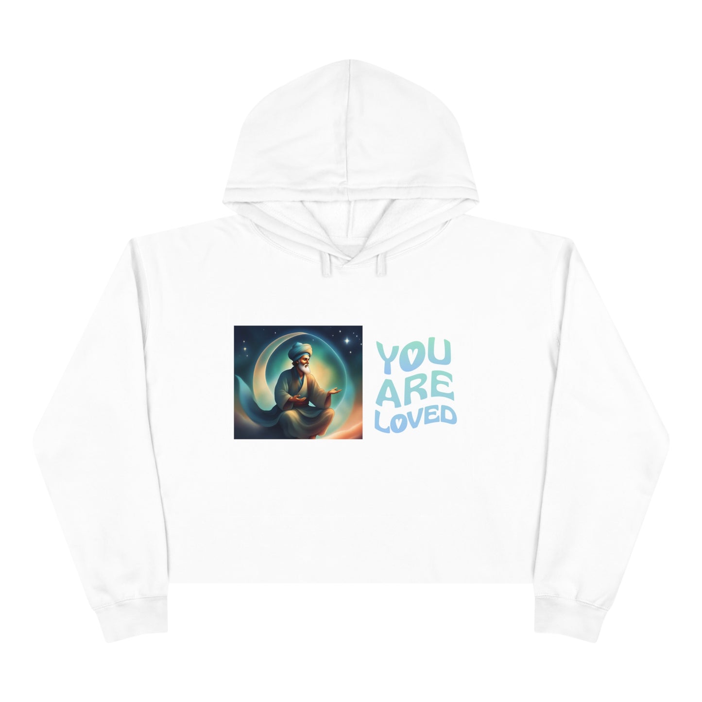 Sober Symphony - You Are Loved - Crop Hoodie
