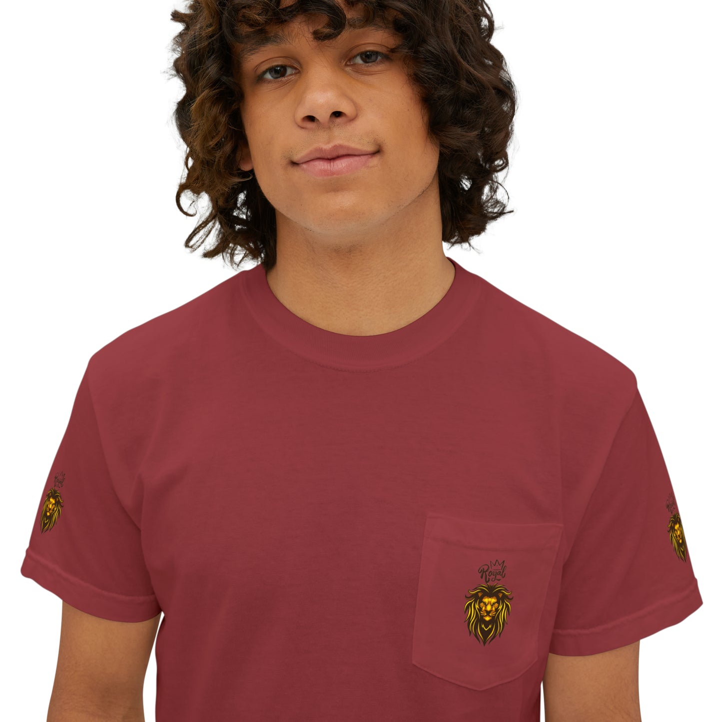 Royal Lion - Garment-Dyed Pocket T-Shirt - Sober Symphony®