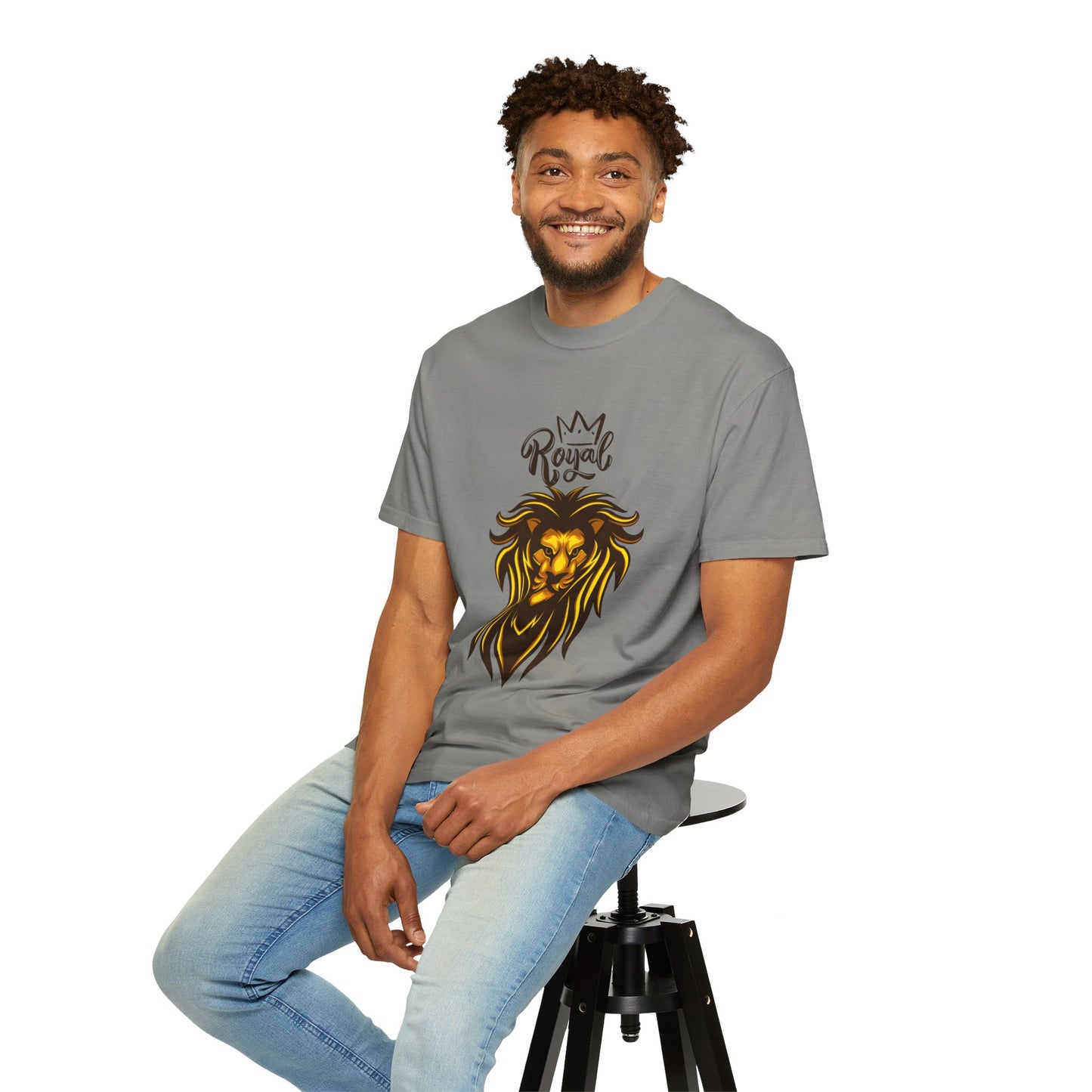 Royal Lion - Men's Garment T-shirt - Sober Symphony®