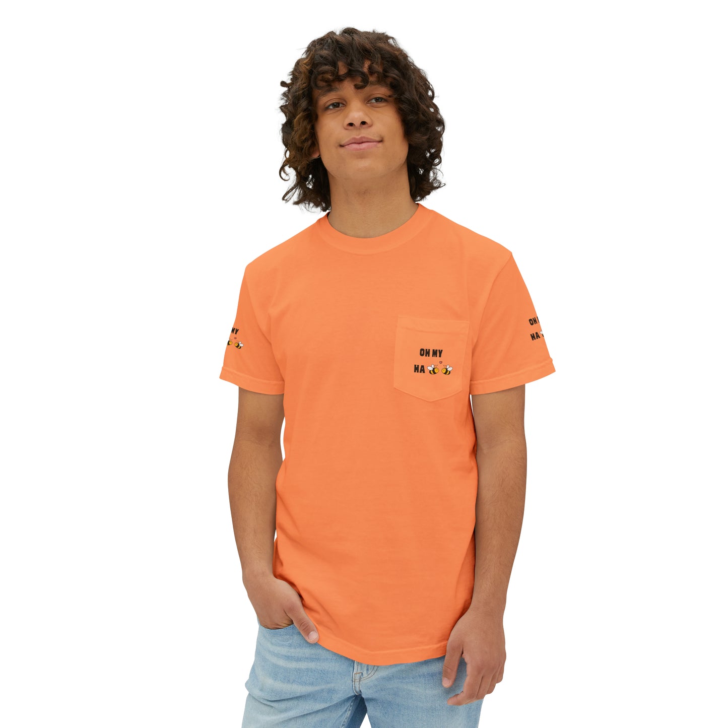 Oh My Ha - Garment-Dyed Pocket T-Shirt - Sober Symphony®