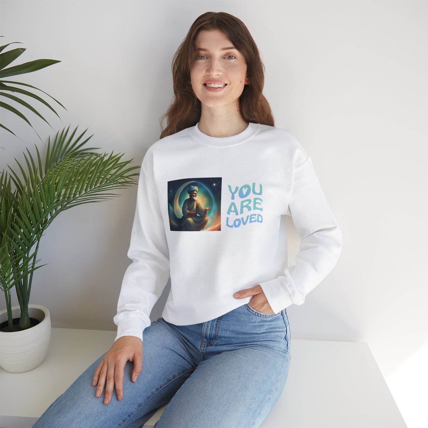 Sober Symphony® - You are Loved - Women Heavy Blend™ Crewneck Sweatshirt