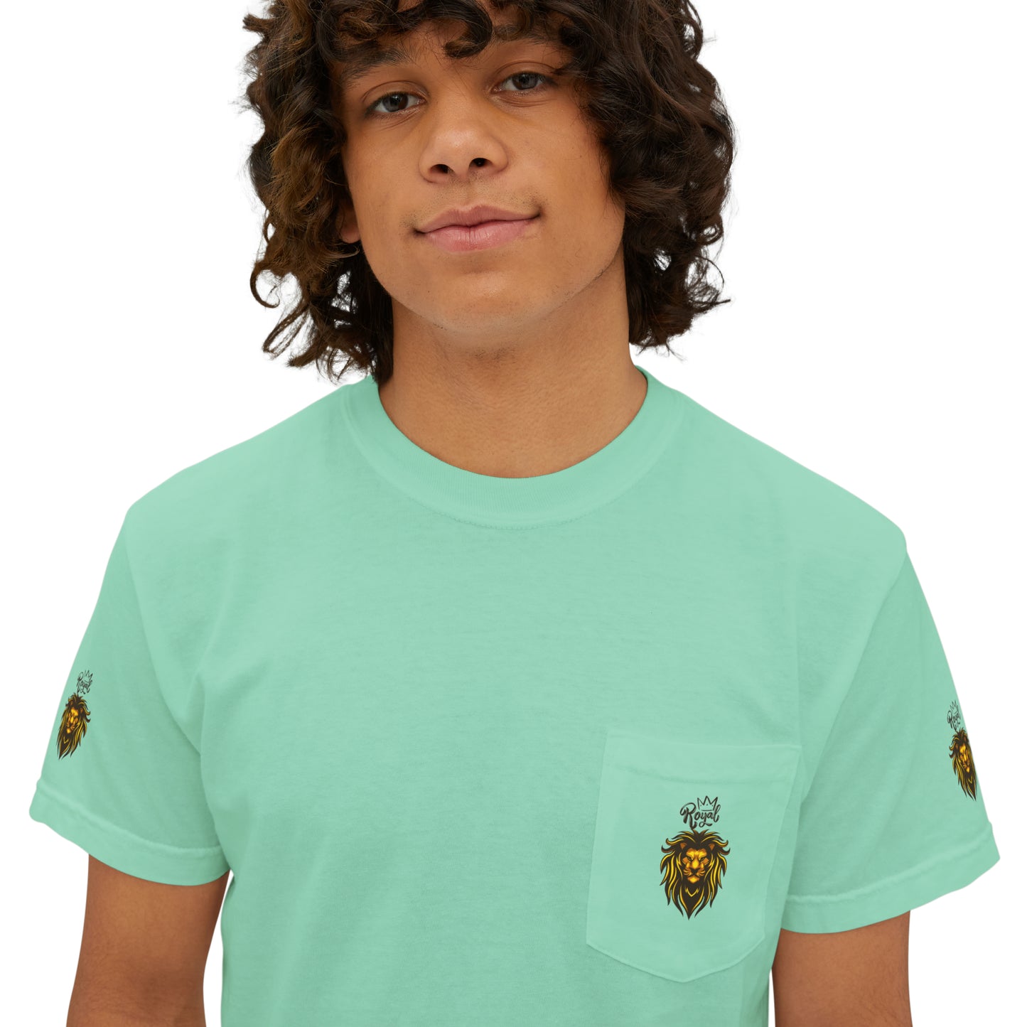 Royal Lion - Garment-Dyed Pocket T-Shirt - Sober Symphony®