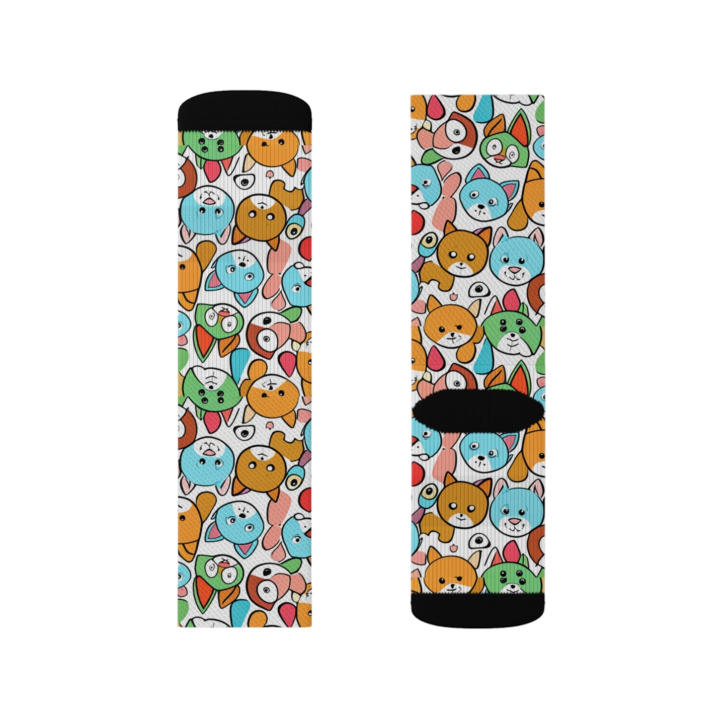 Sober Symphony - Dog Print Sublimation Socks