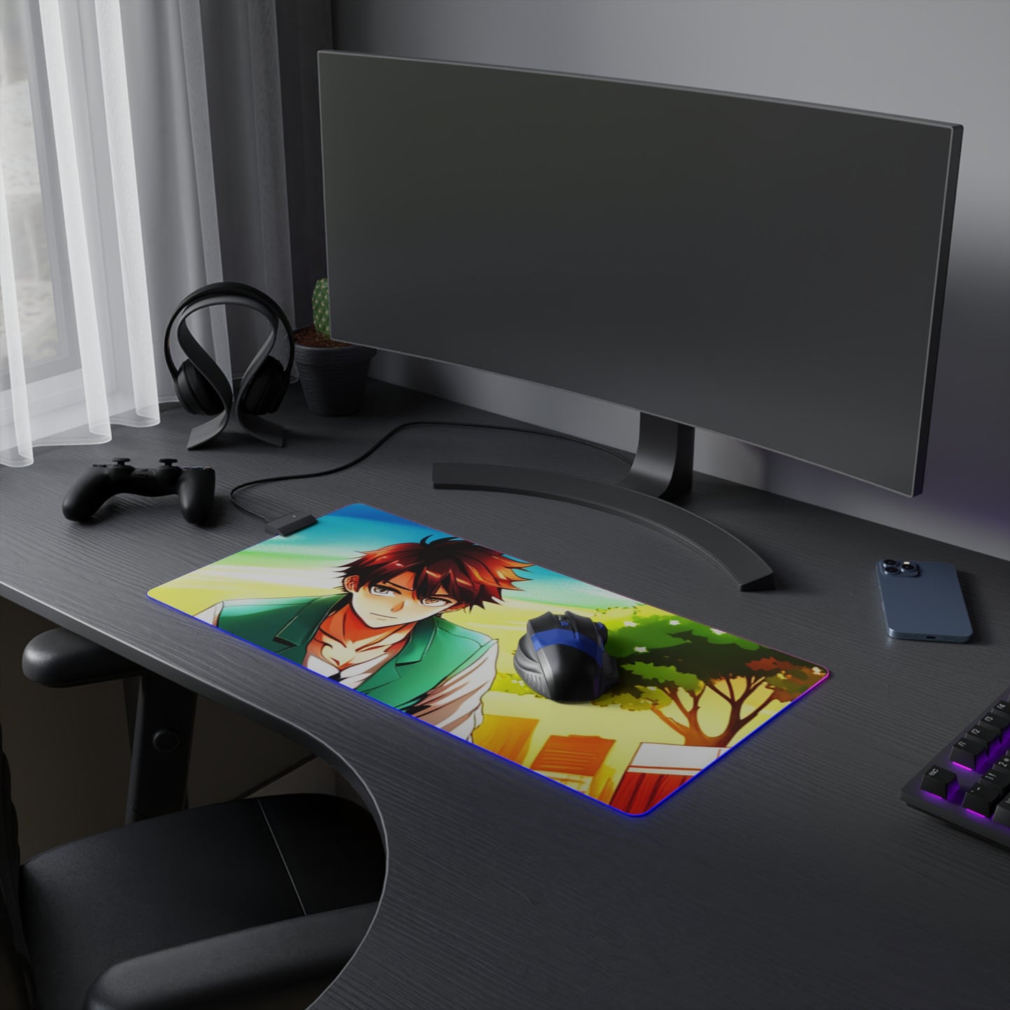Sober Symphony Anime LED Gaming Mouse Pad