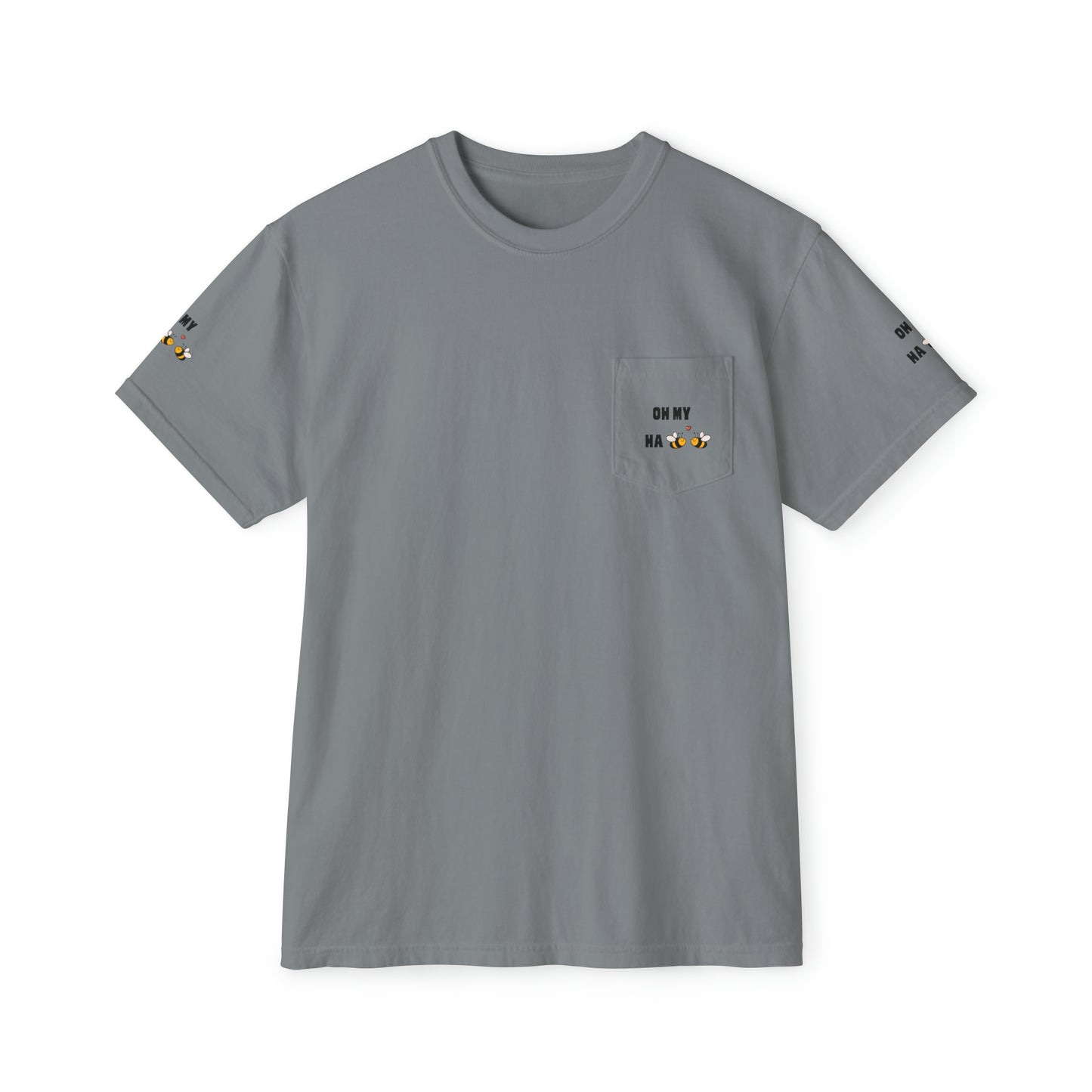 Oh My Ha - Garment-Dyed Pocket T-Shirt - Sober Symphony®