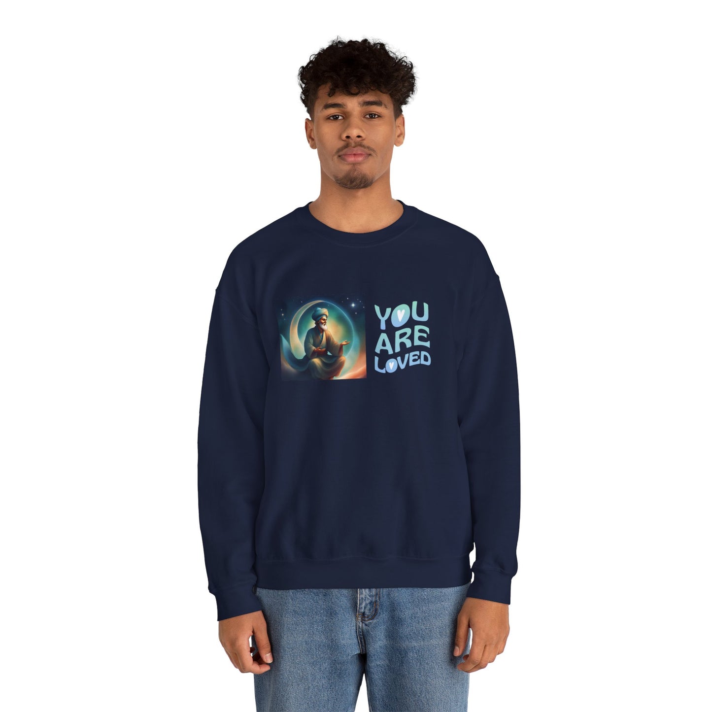 Sober Symphony® - You are Loved - Men Heavy Blend™ Crewneck Sweatshirt
