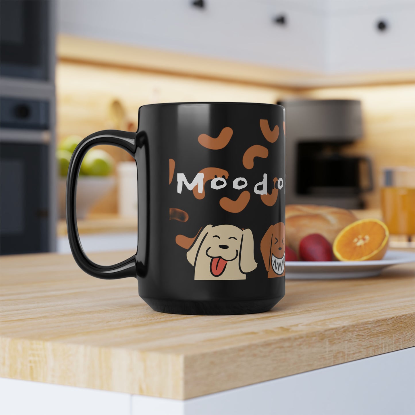 Sober Symphony - Mood of the Day - Black Ceramic Mug, 15oz