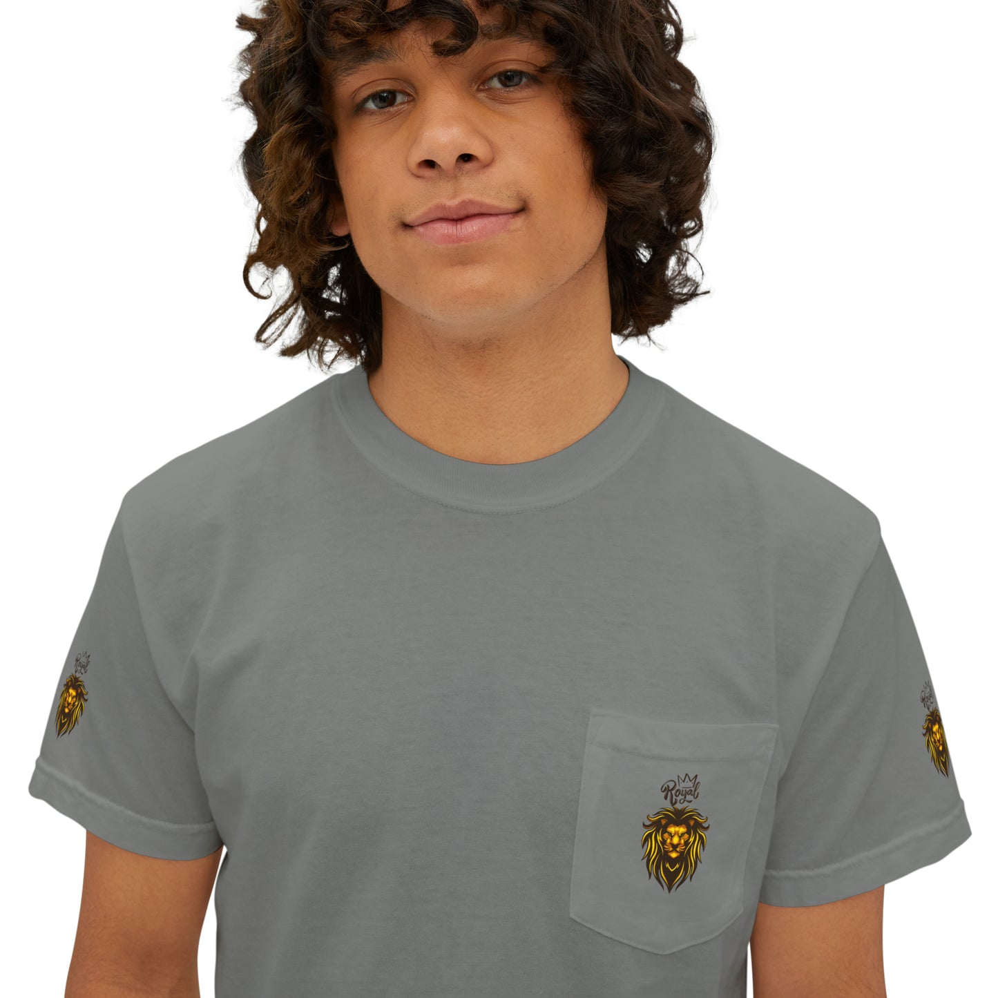 Royal Lion - Garment-Dyed Pocket T-Shirt - Sober Symphony®