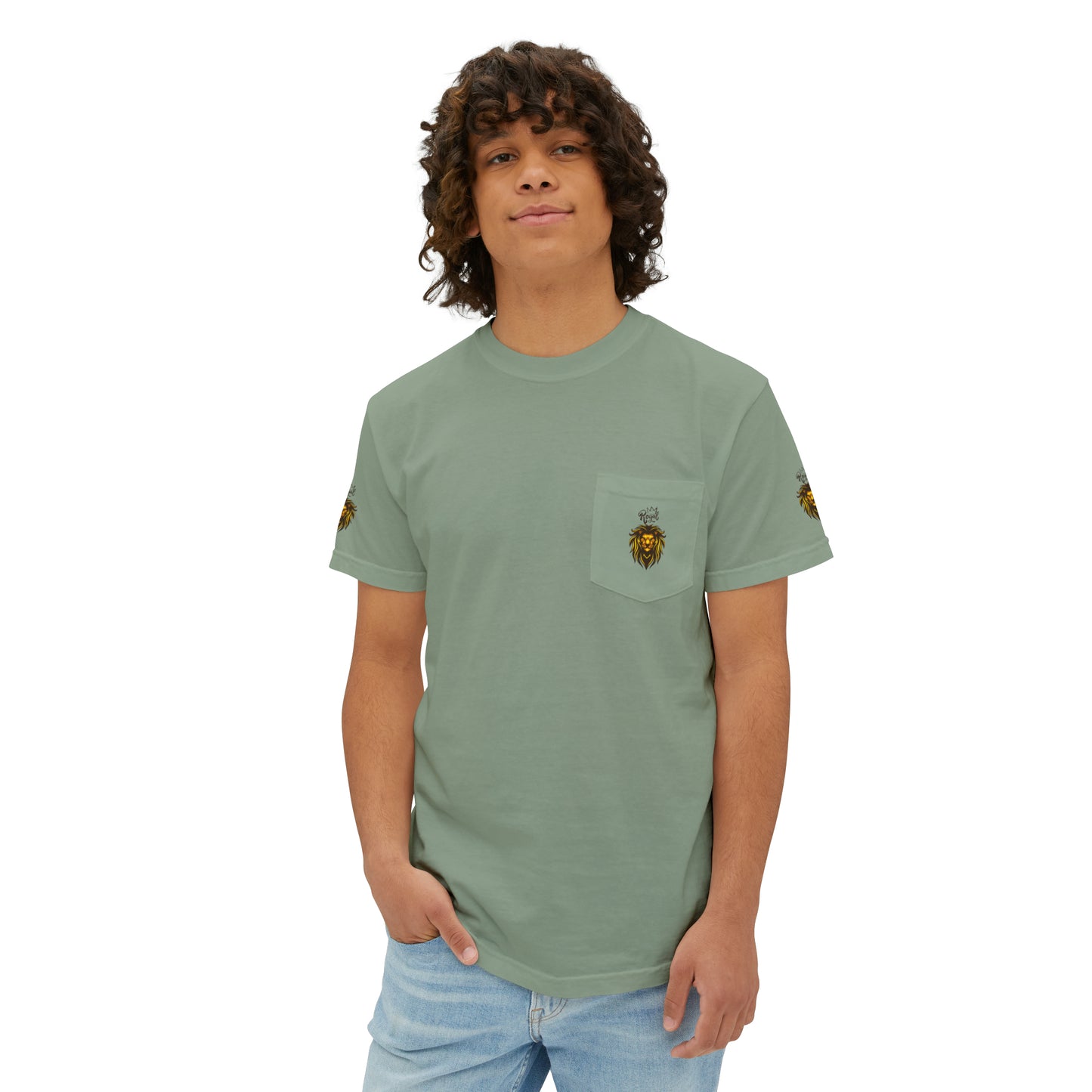 Royal Lion - Garment-Dyed Pocket T-Shirt - Sober Symphony®