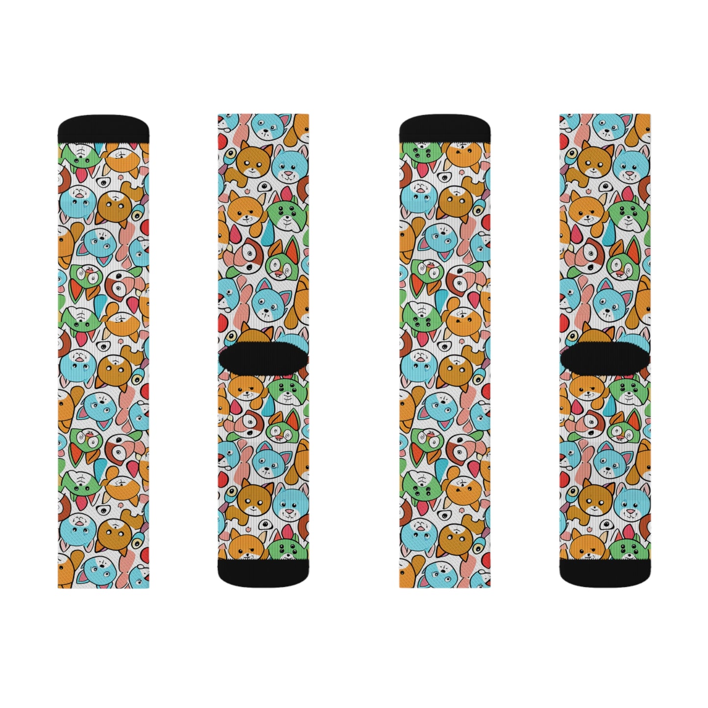 Sober Symphony - Dog Print Sublimation Socks