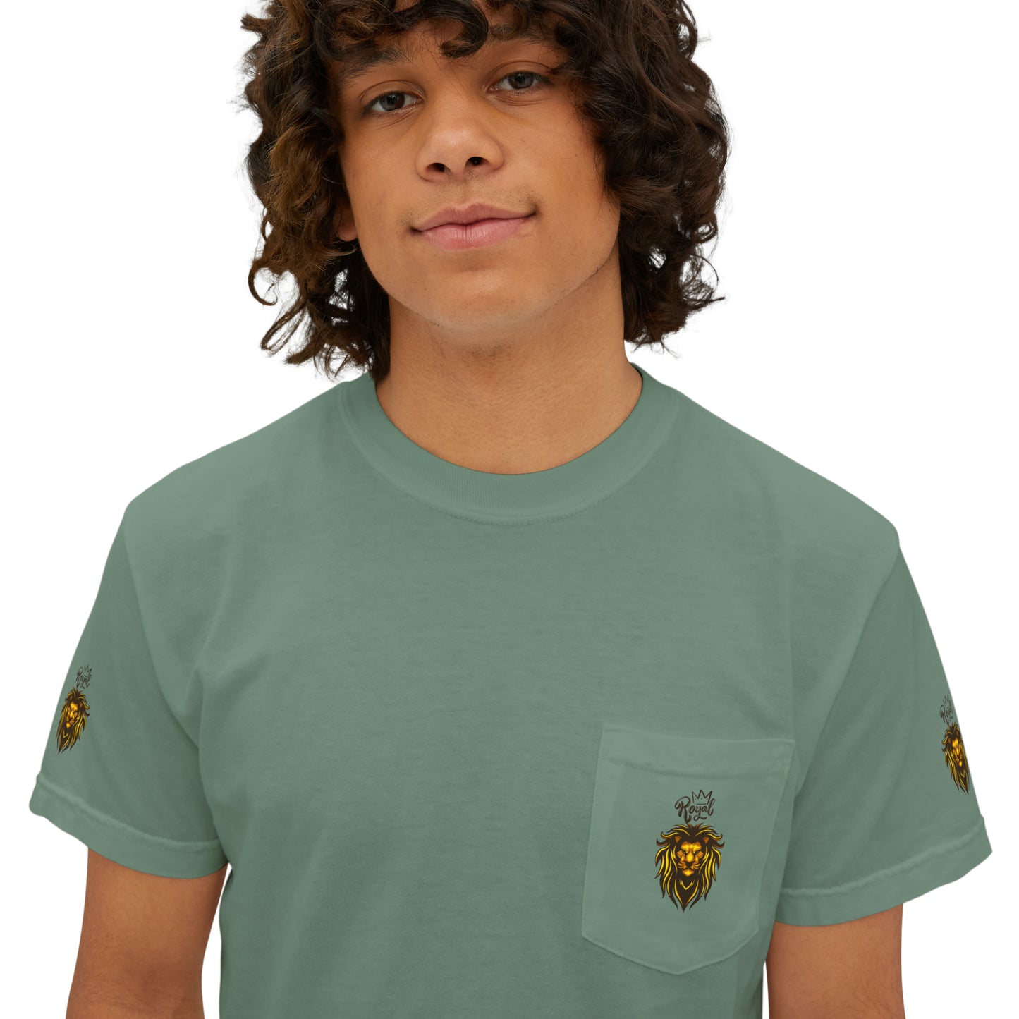 Royal Lion - Garment-Dyed Pocket T-Shirt - Sober Symphony®