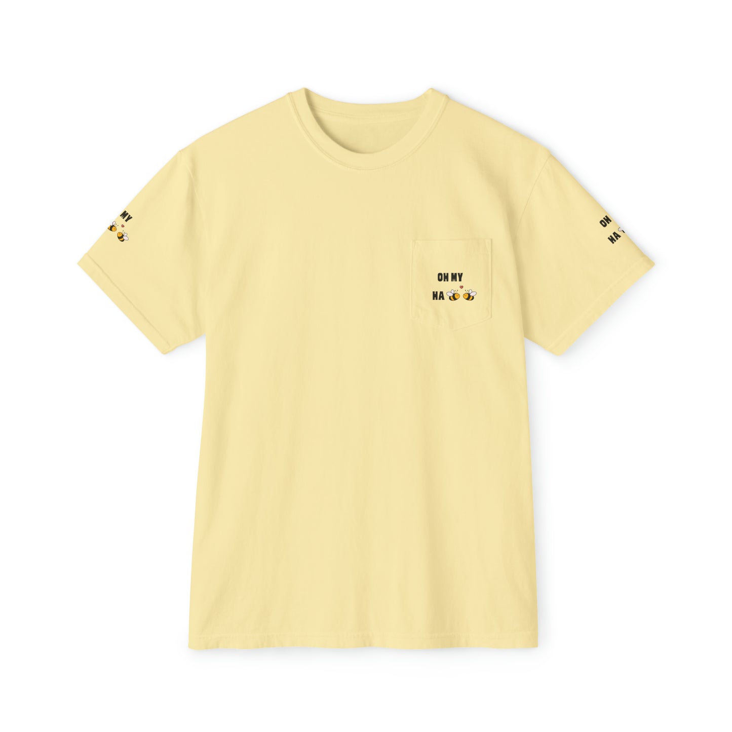 Oh My Ha - Garment-Dyed Pocket T-Shirt - Sober Symphony®