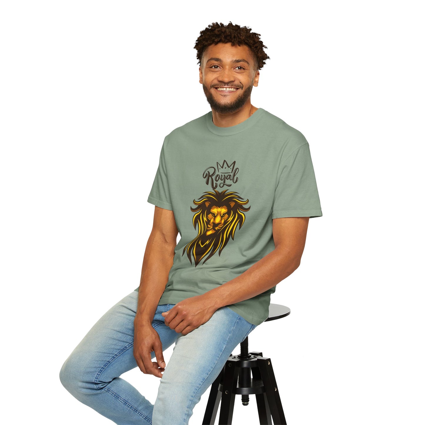 Royal Lion - Men's Garment T-shirt - Sober Symphony®