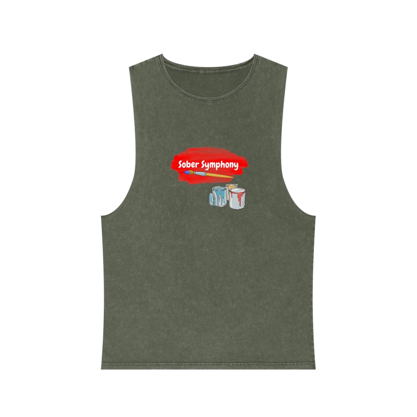 Sober Symphony - Men's Stonewash Tank Top