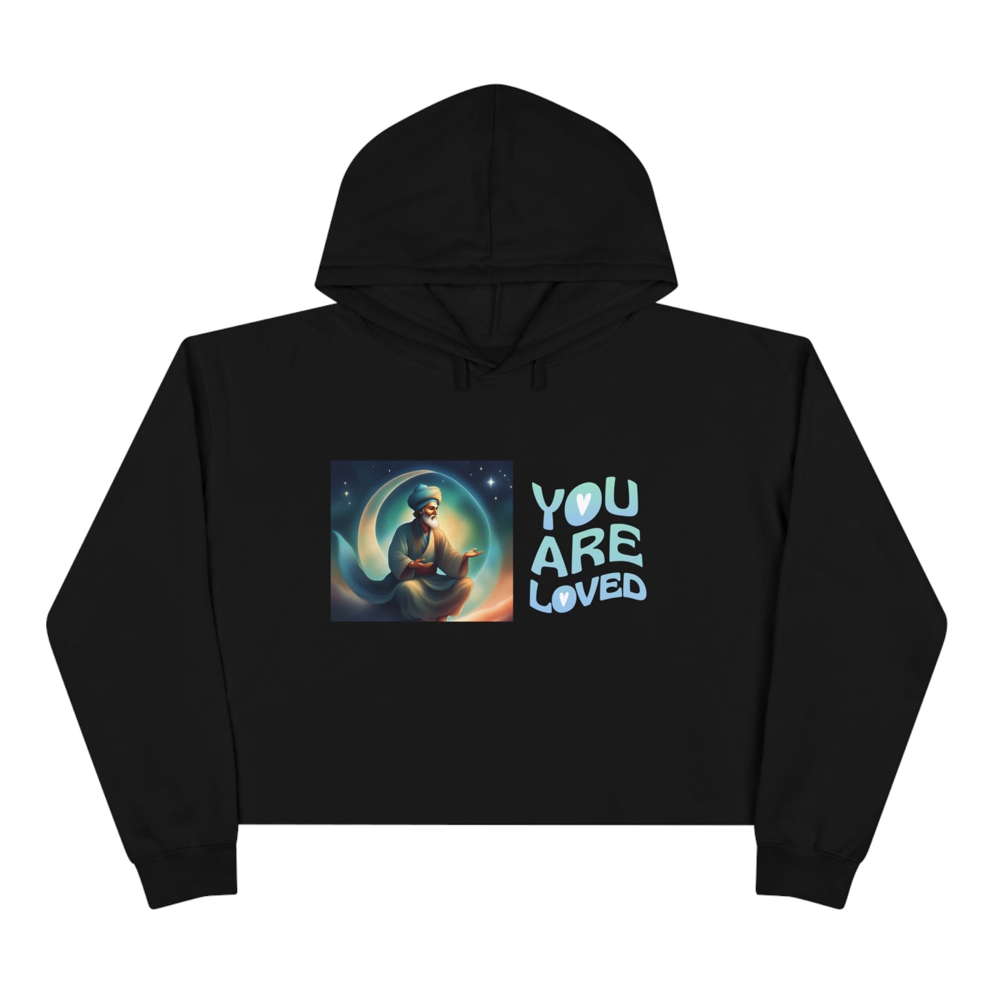Sober Symphony - You Are Loved - Crop Hoodie