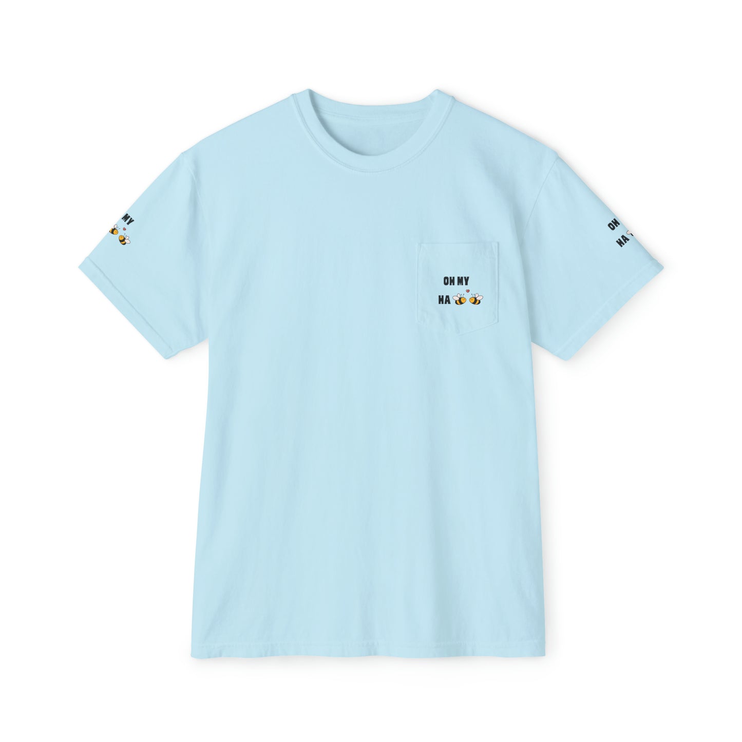 Oh My Ha - Garment-Dyed Pocket T-Shirt - Sober Symphony®