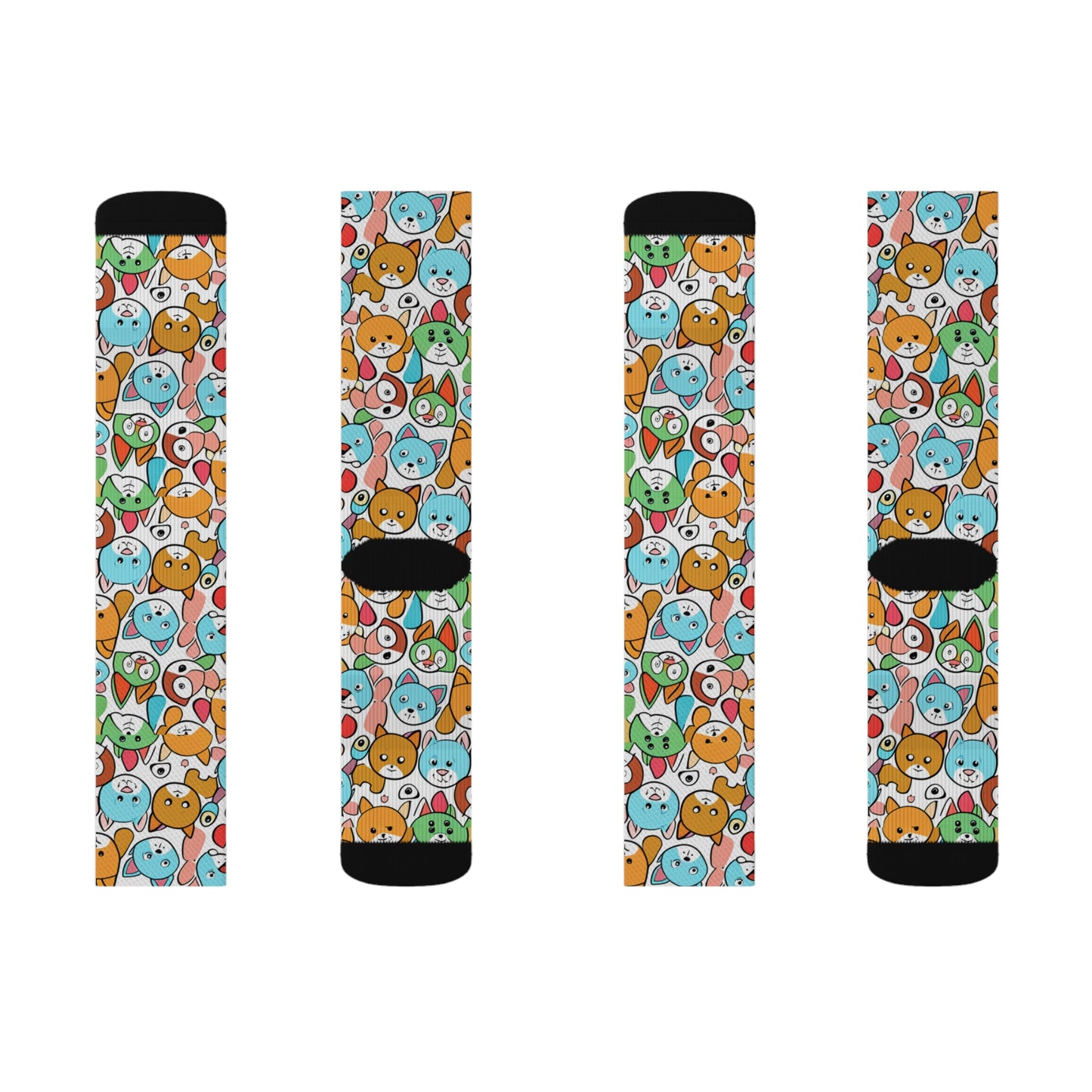 Sober Symphony - Dog Print Sublimation Socks