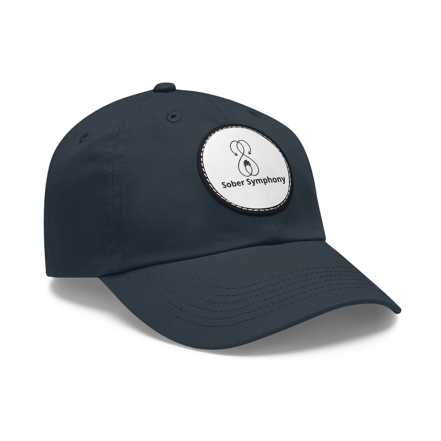 Sober Symphony - Baseball Cap with Leather Patch (Round)