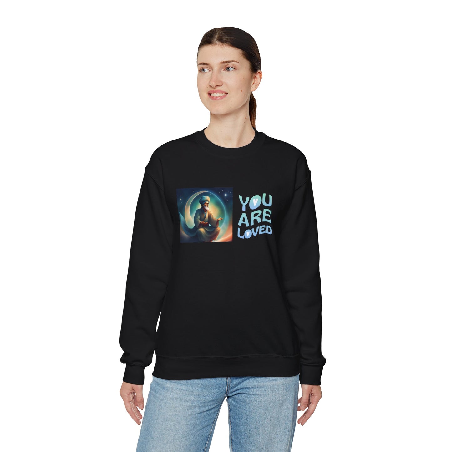 Sober Symphony® - You are Loved - Men Heavy Blend™ Crewneck Sweatshirt