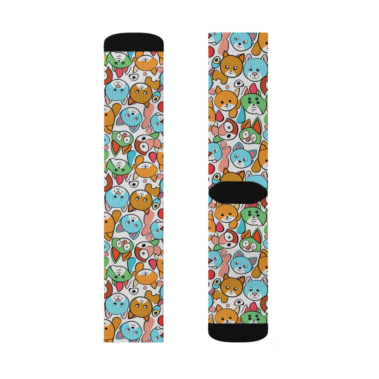 Sober Symphony - Dog Print Sublimation Socks