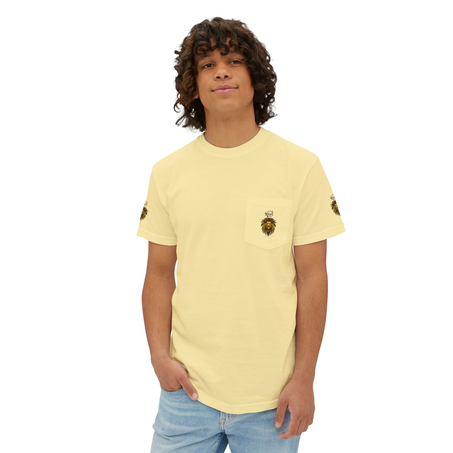 Royal Lion - Garment-Dyed Pocket T-Shirt - Sober Symphony®