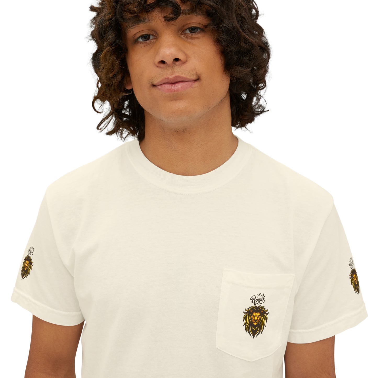 Royal Lion - Garment-Dyed Pocket T-Shirt - Sober Symphony®
