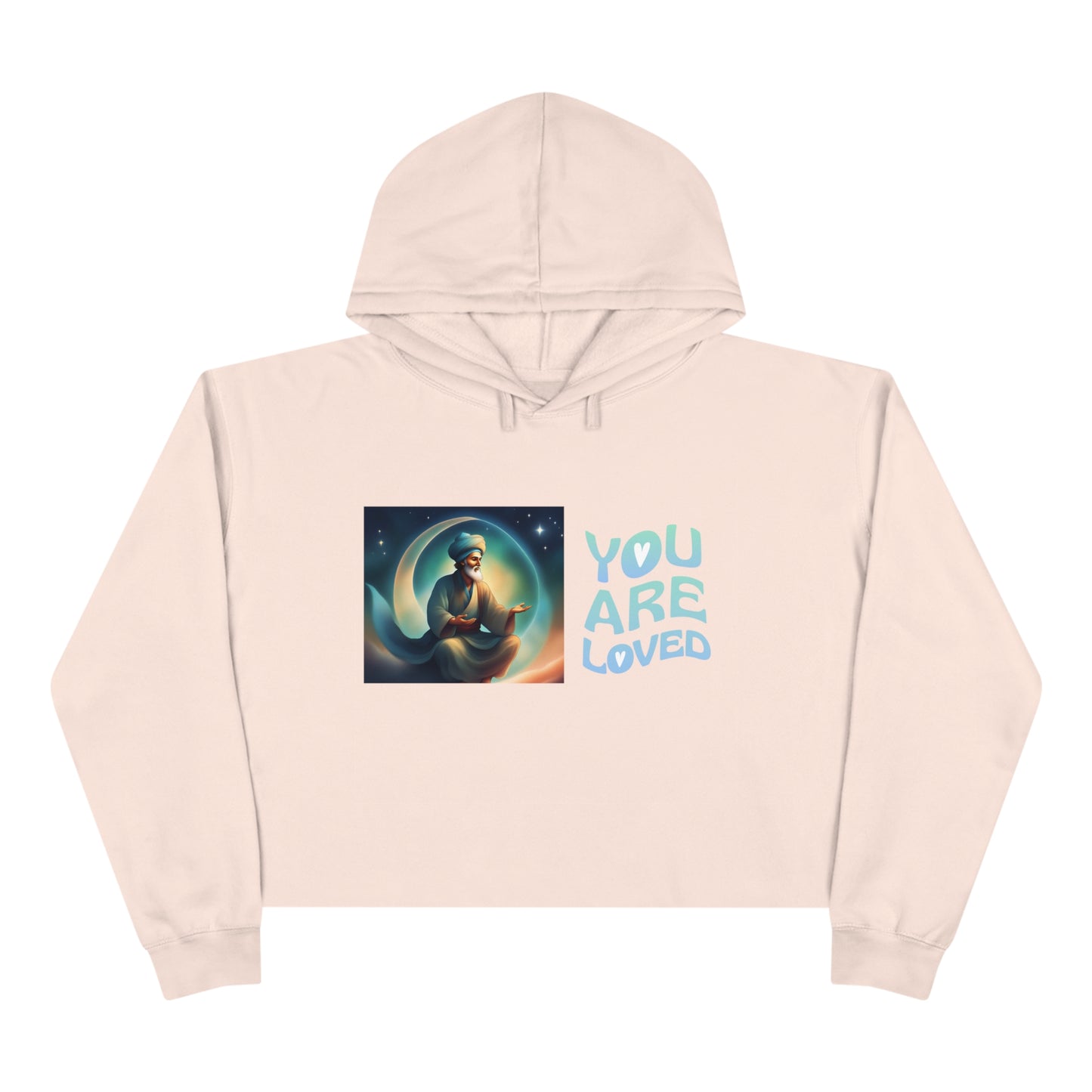 Sober Symphony - You Are Loved - Crop Hoodie