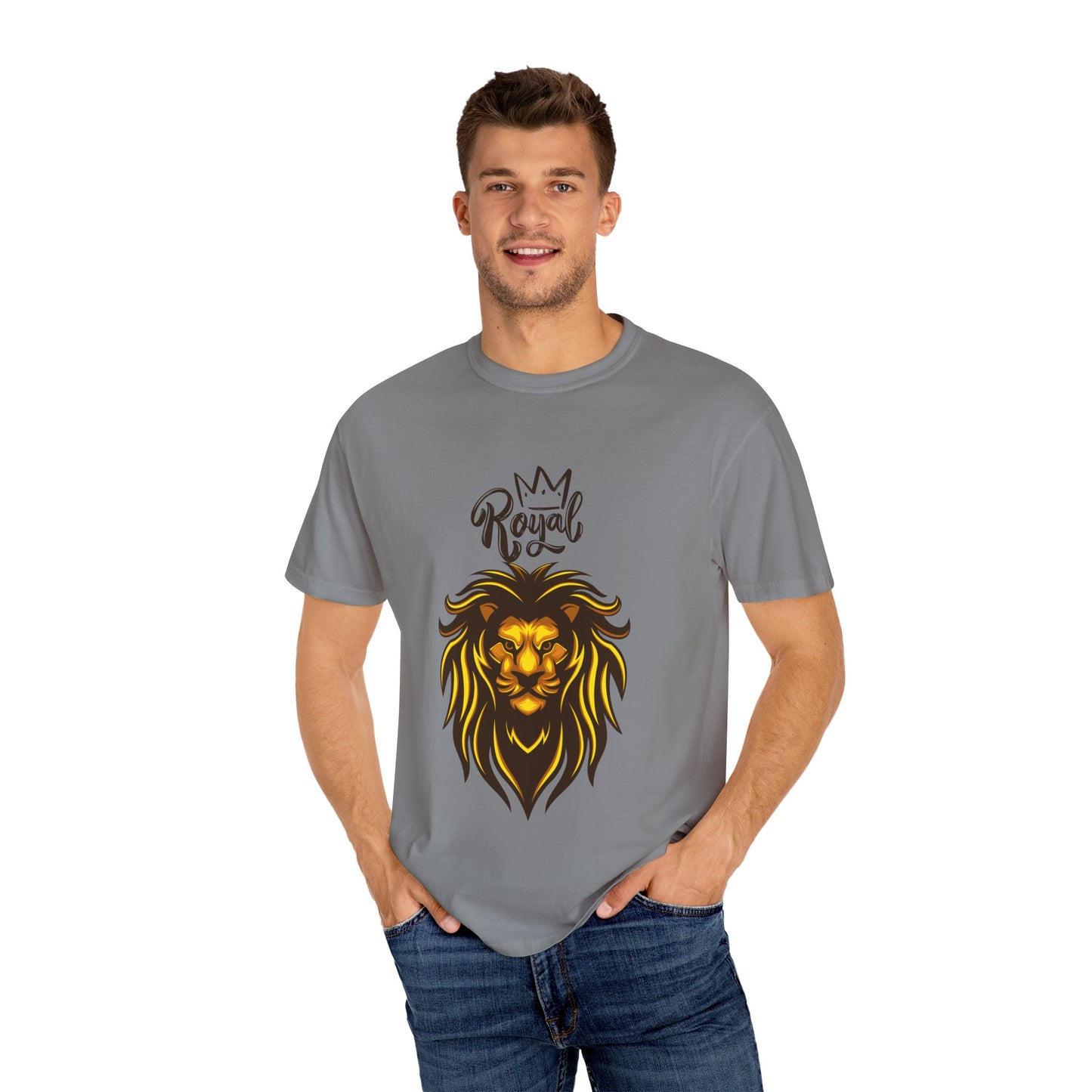 Royal Lion - Men's Garment T-shirt - Sober Symphony®