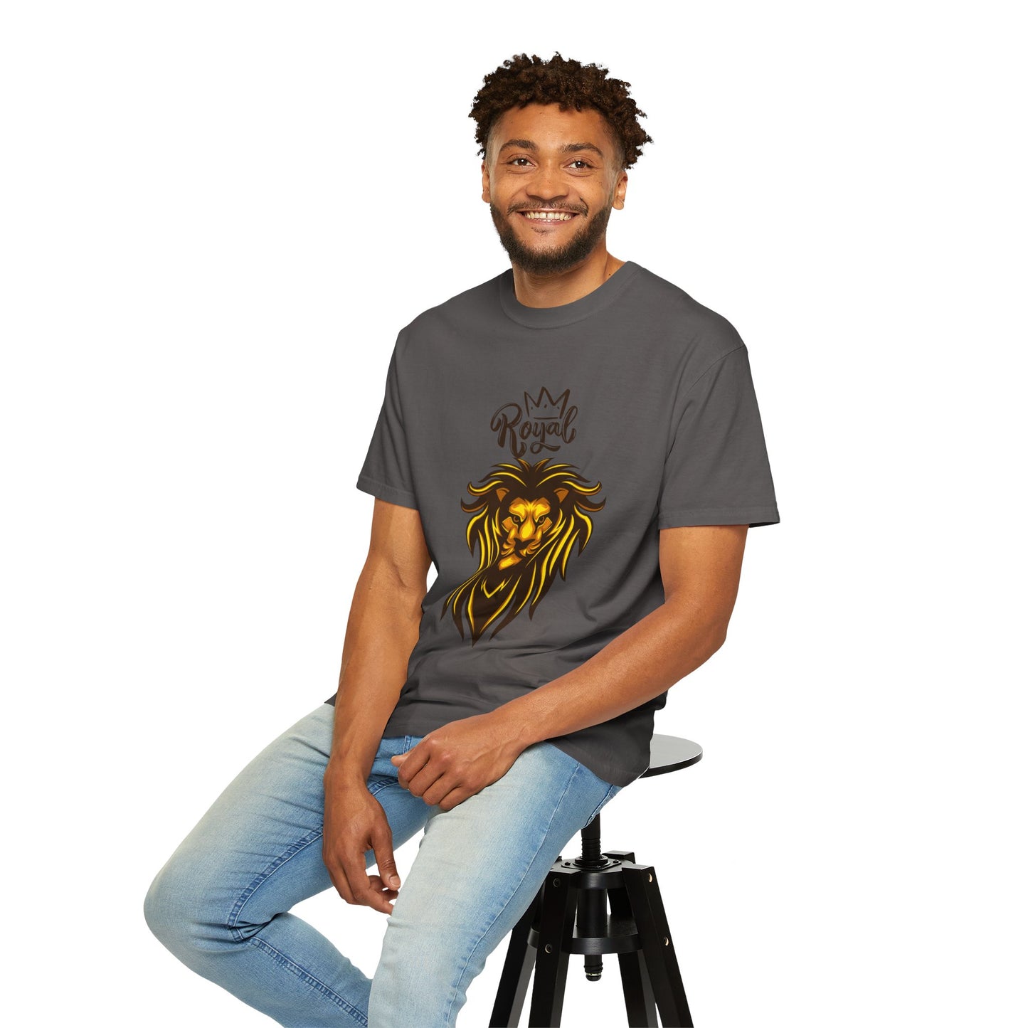 Royal Lion - Men's Garment T-shirt - Sober Symphony®