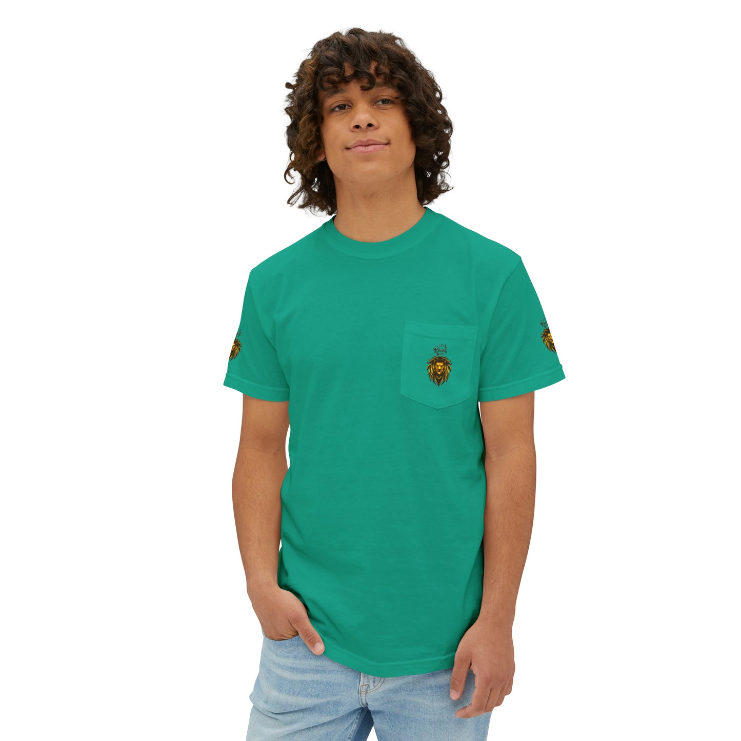 Royal Lion - Garment-Dyed Pocket T-Shirt - Sober Symphony®