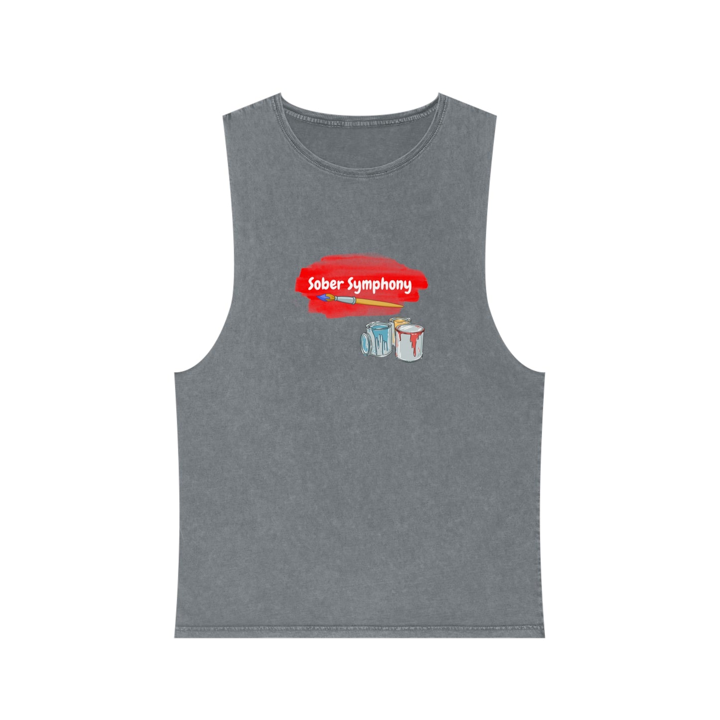 Sober Symphony - Men's Stonewash Tank Top