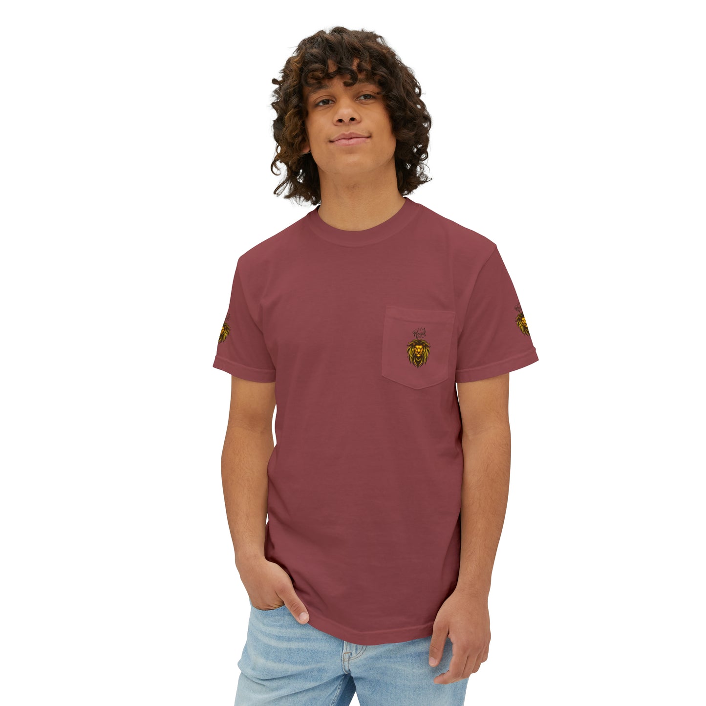 Royal Lion - Garment-Dyed Pocket T-Shirt - Sober Symphony®