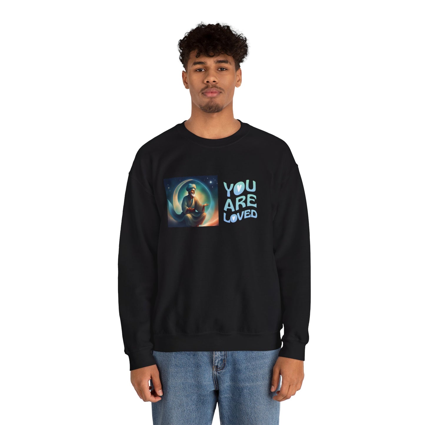 Sober Symphony® - You are Loved - Men Heavy Blend™ Crewneck Sweatshirt