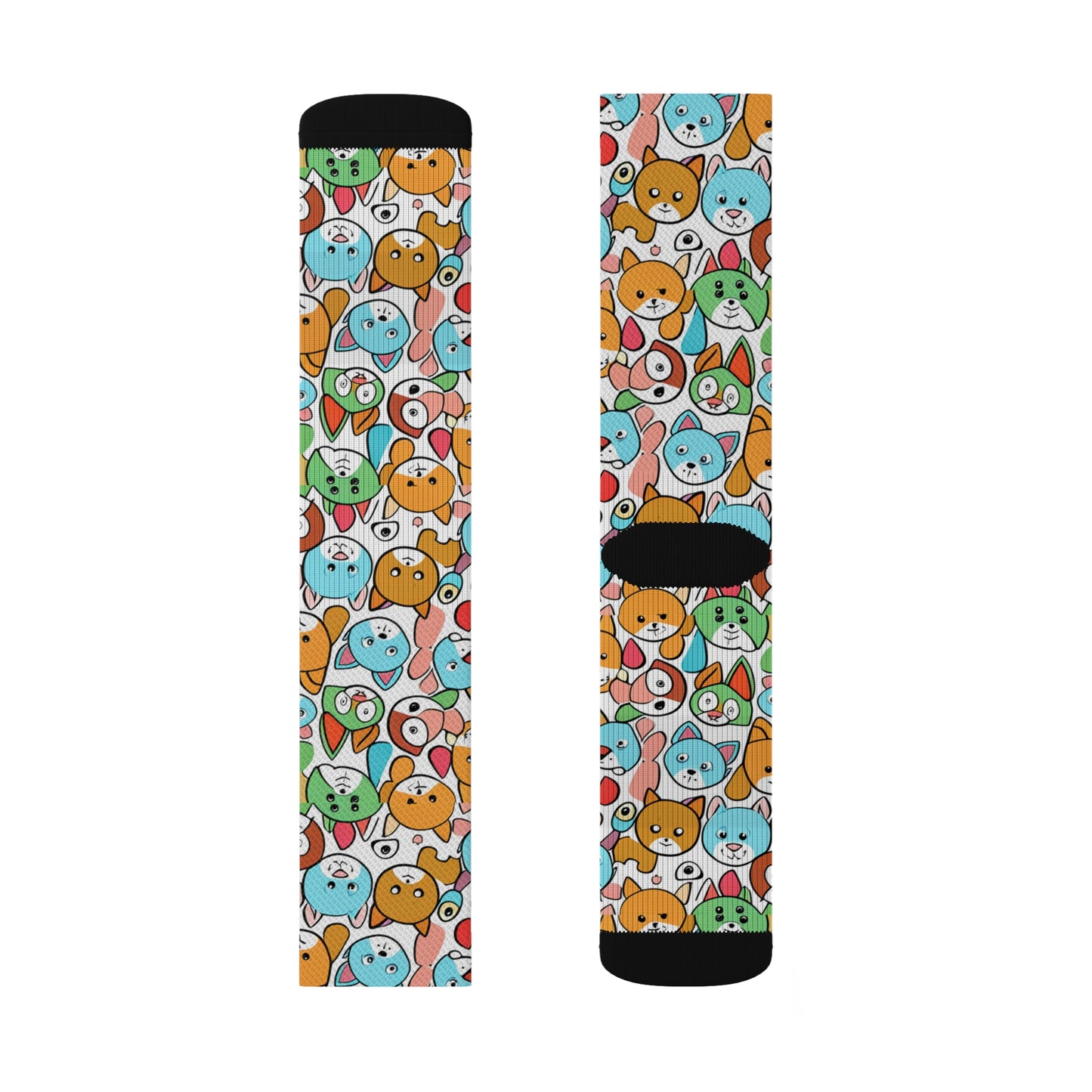Sober Symphony - Dog Print Sublimation Socks