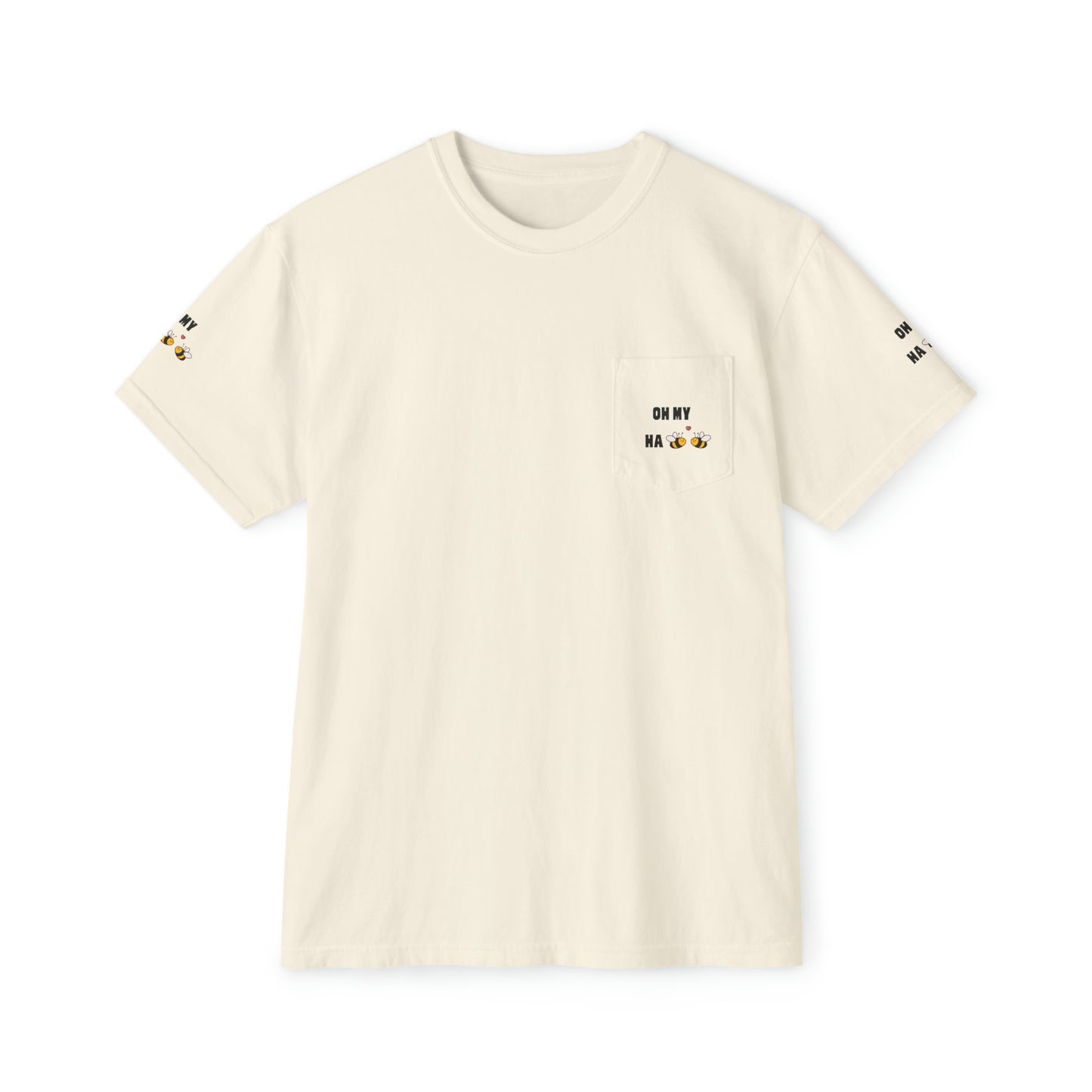 Oh My Ha - Garment-Dyed Pocket T-Shirt - Sober Symphony®
