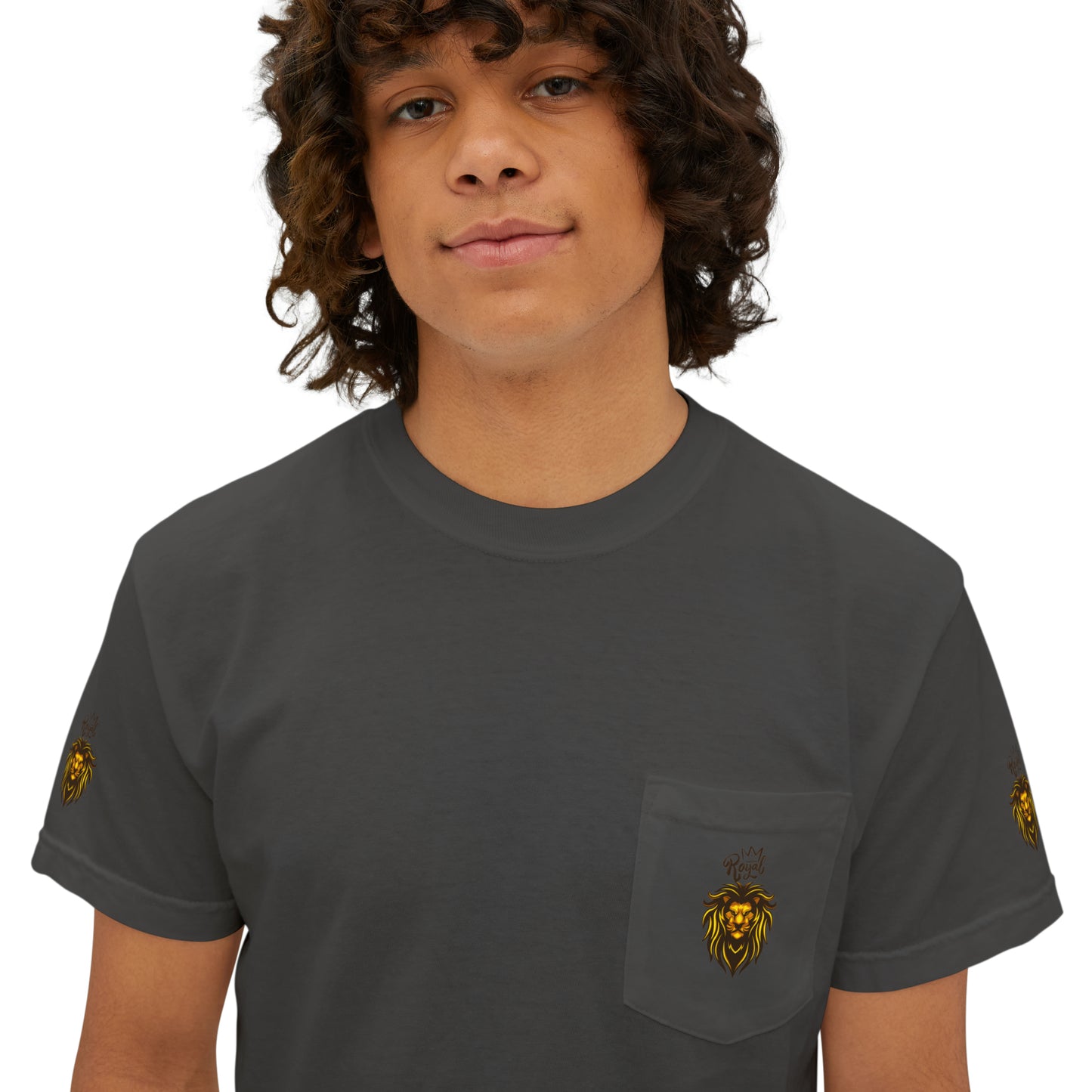 Royal Lion - Garment-Dyed Pocket T-Shirt - Sober Symphony®