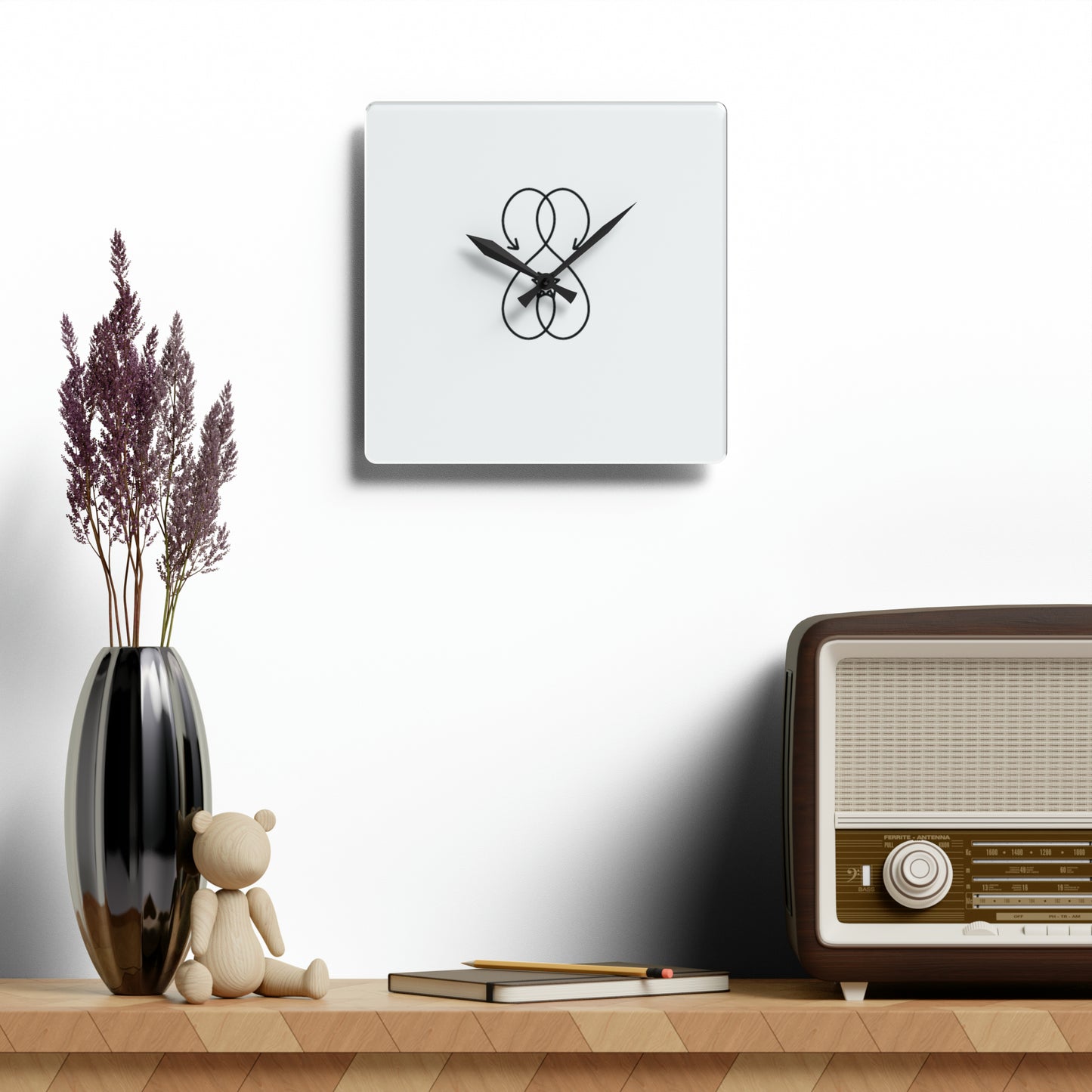 Sober Symphony - Acrylic Wall Clock