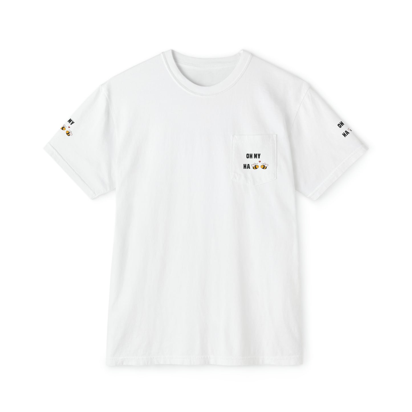 Oh My Ha - Garment-Dyed Pocket T-Shirt - Sober Symphony®
