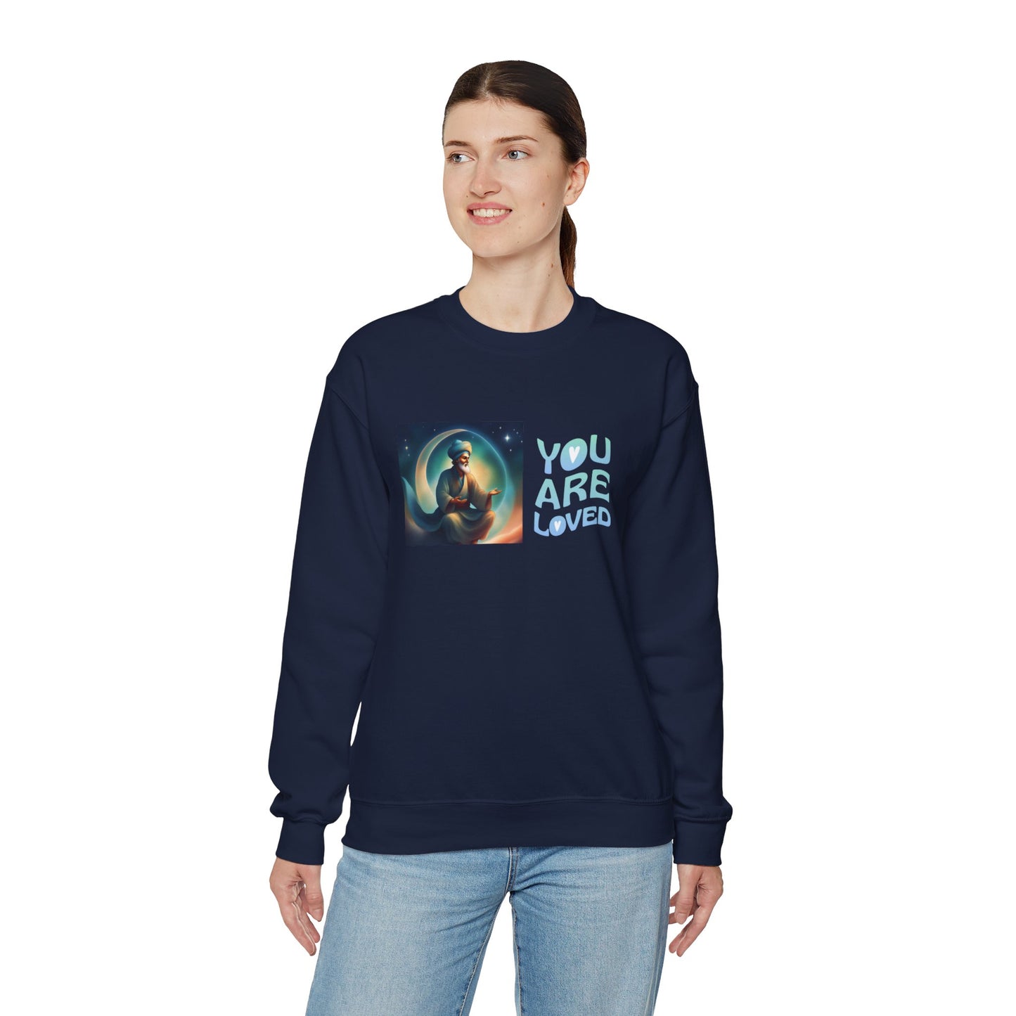 Sober Symphony® - You are Loved - Men Heavy Blend™ Crewneck Sweatshirt