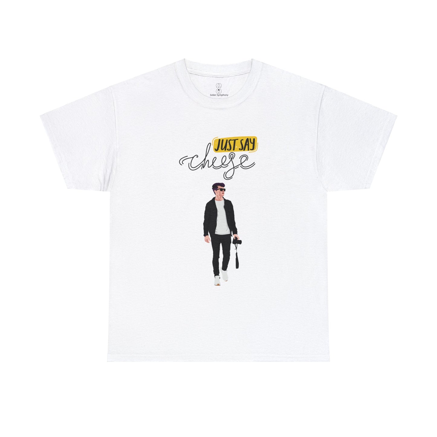 Sober Symphony - Just Say Cheese - Heavy Cotton Tee