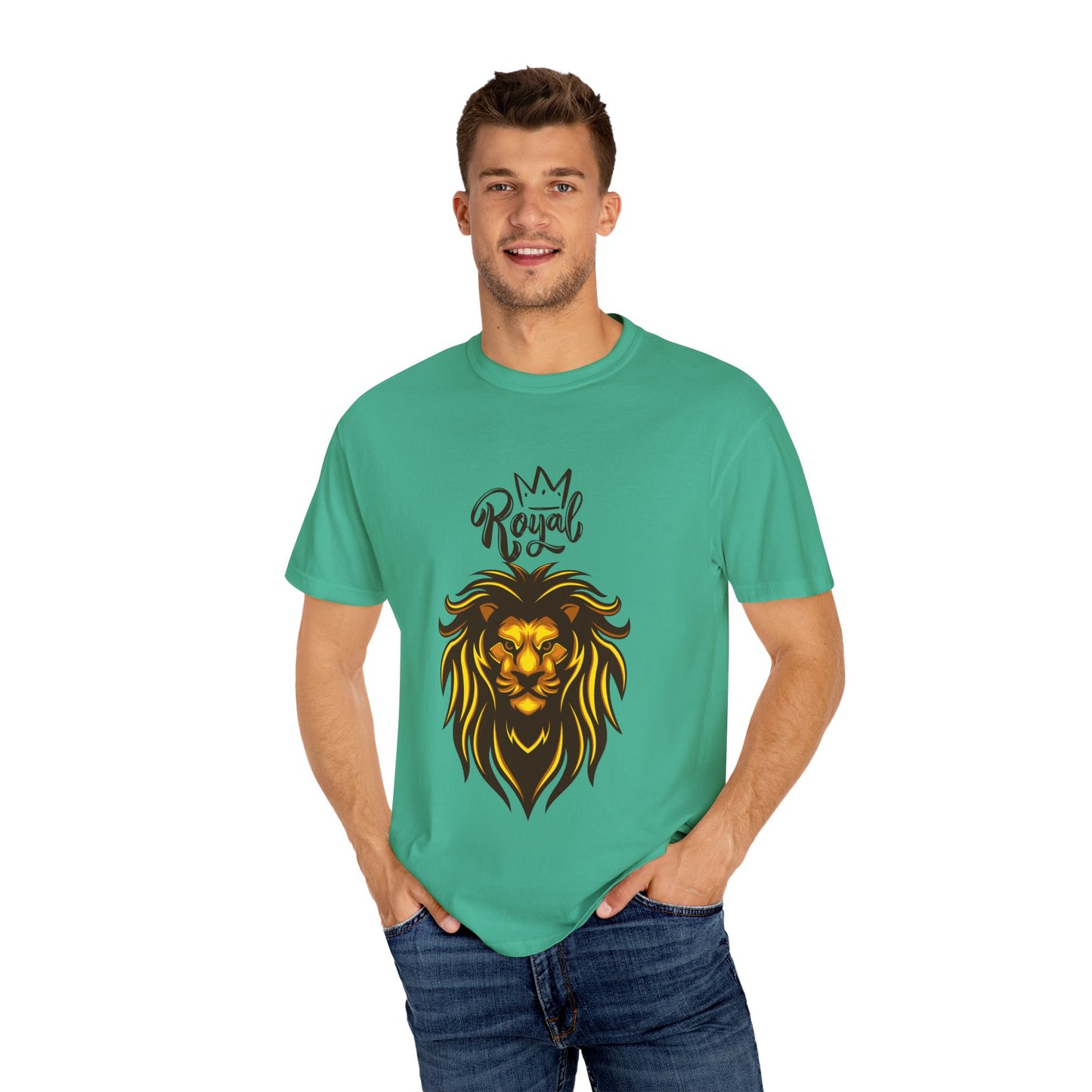 Royal Lion - Men's Garment T-shirt - Sober Symphony®