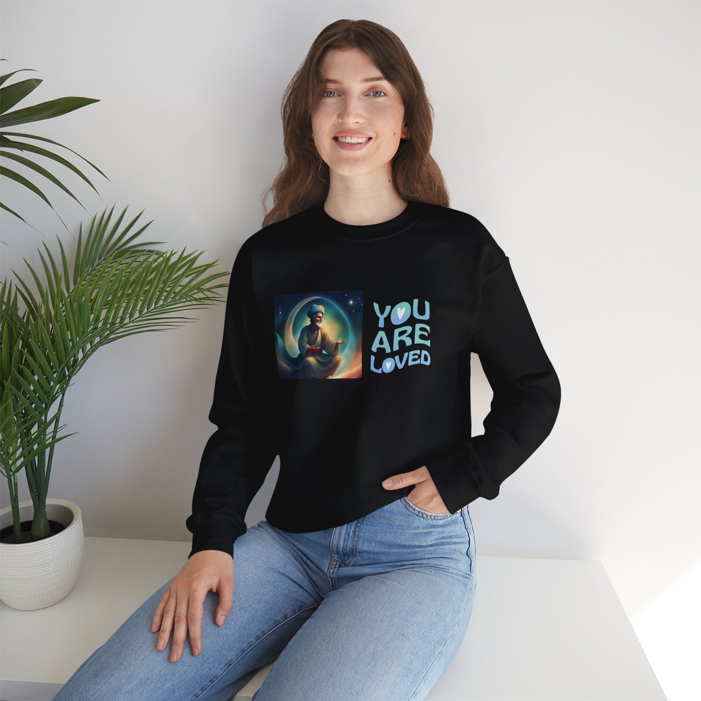 Sober Symphony® - You are Loved - Women Heavy Blend™ Crewneck Sweatshirt