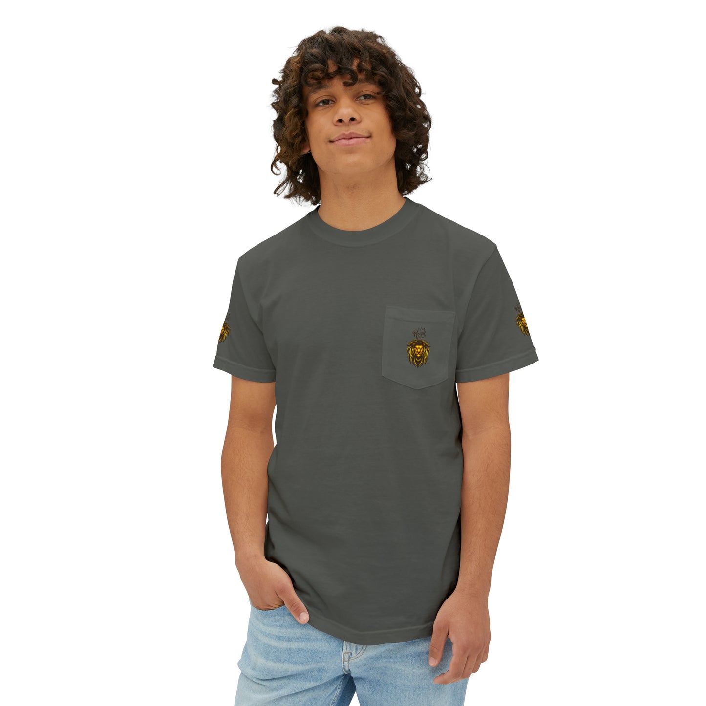 Royal Lion - Garment-Dyed Pocket T-Shirt - Sober Symphony®