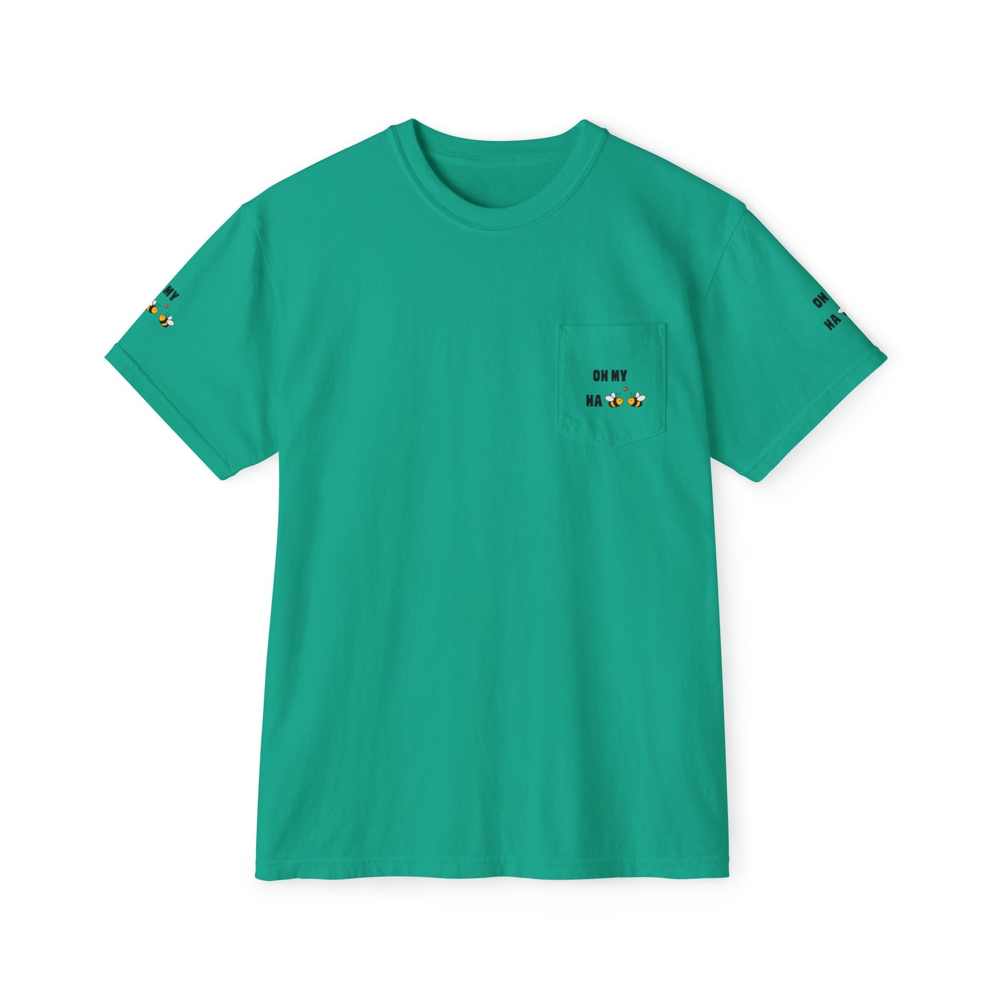 Oh My Ha - Garment-Dyed Pocket T-Shirt - Sober Symphony®