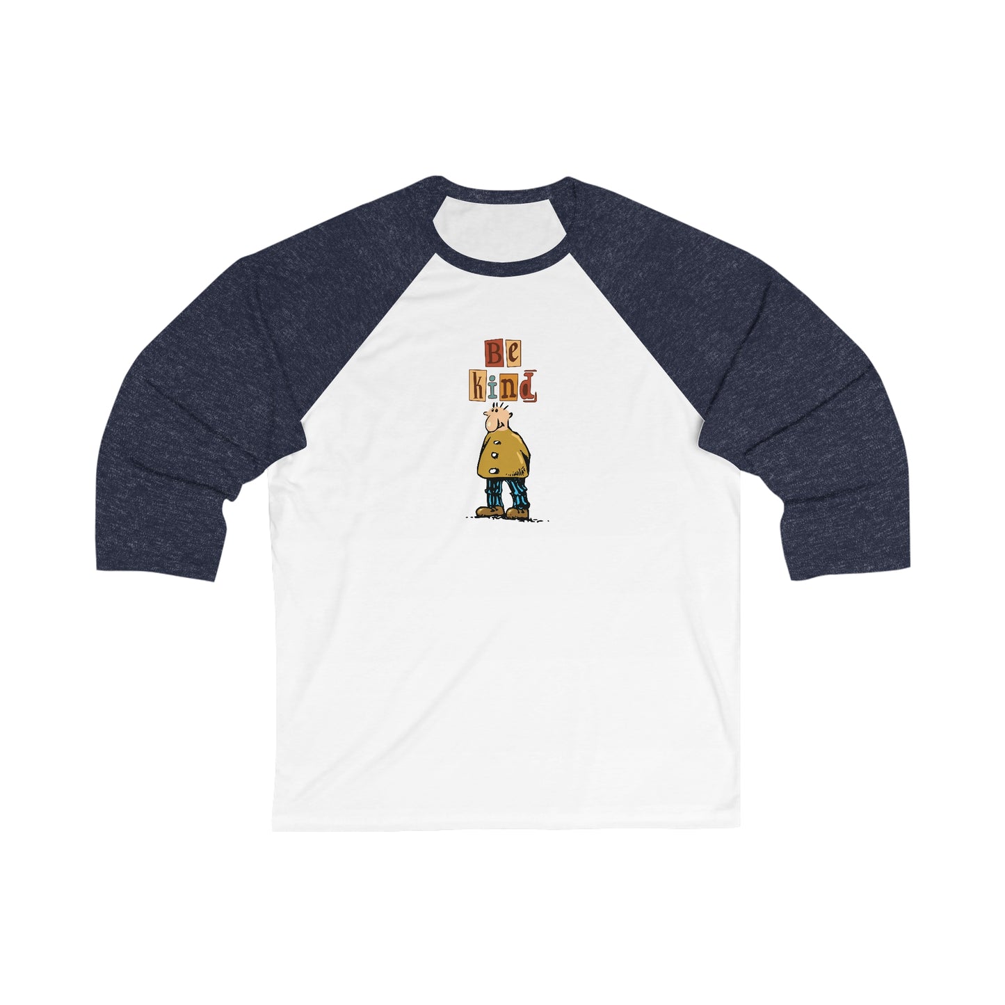 Men's Be Kind - Sleeve Baseball Tee
