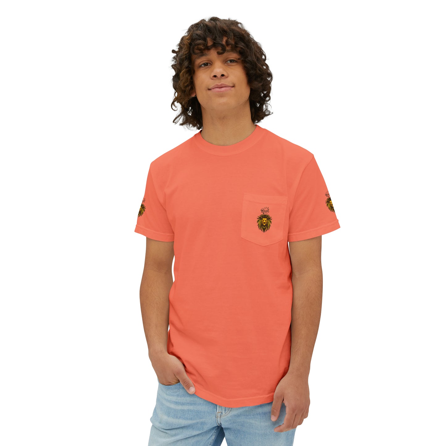 Royal Lion - Garment-Dyed Pocket T-Shirt - Sober Symphony®