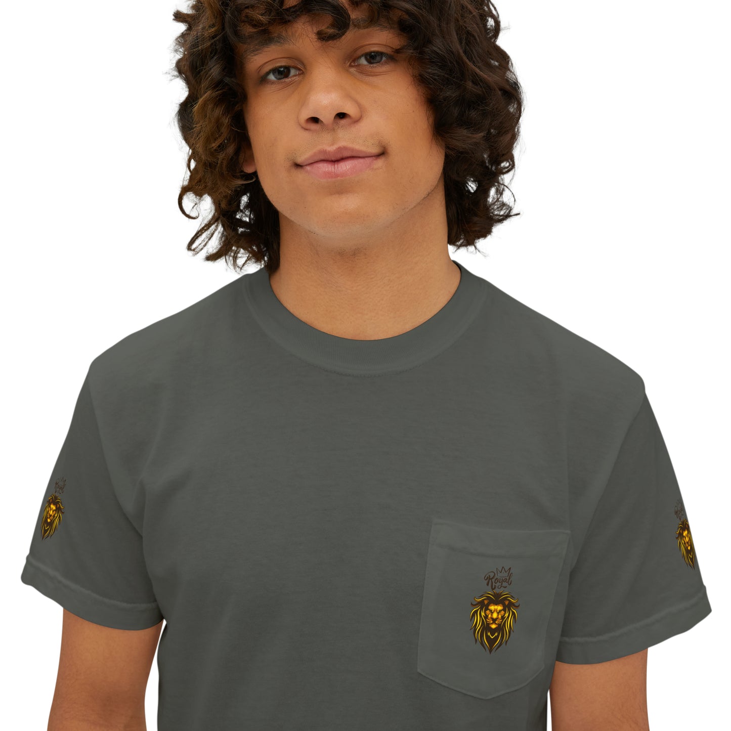 Royal Lion - Garment-Dyed Pocket T-Shirt - Sober Symphony®