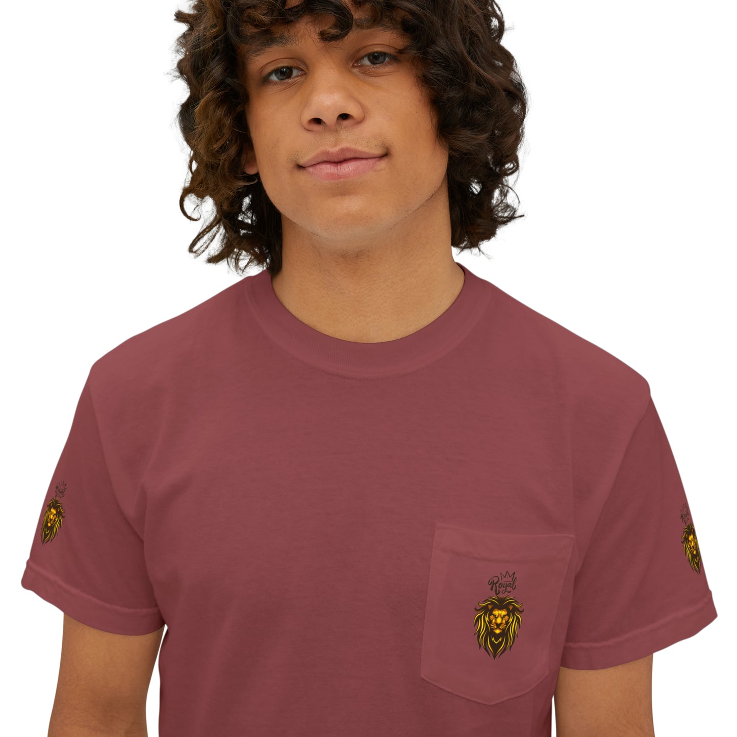 Royal Lion - Garment-Dyed Pocket T-Shirt - Sober Symphony®