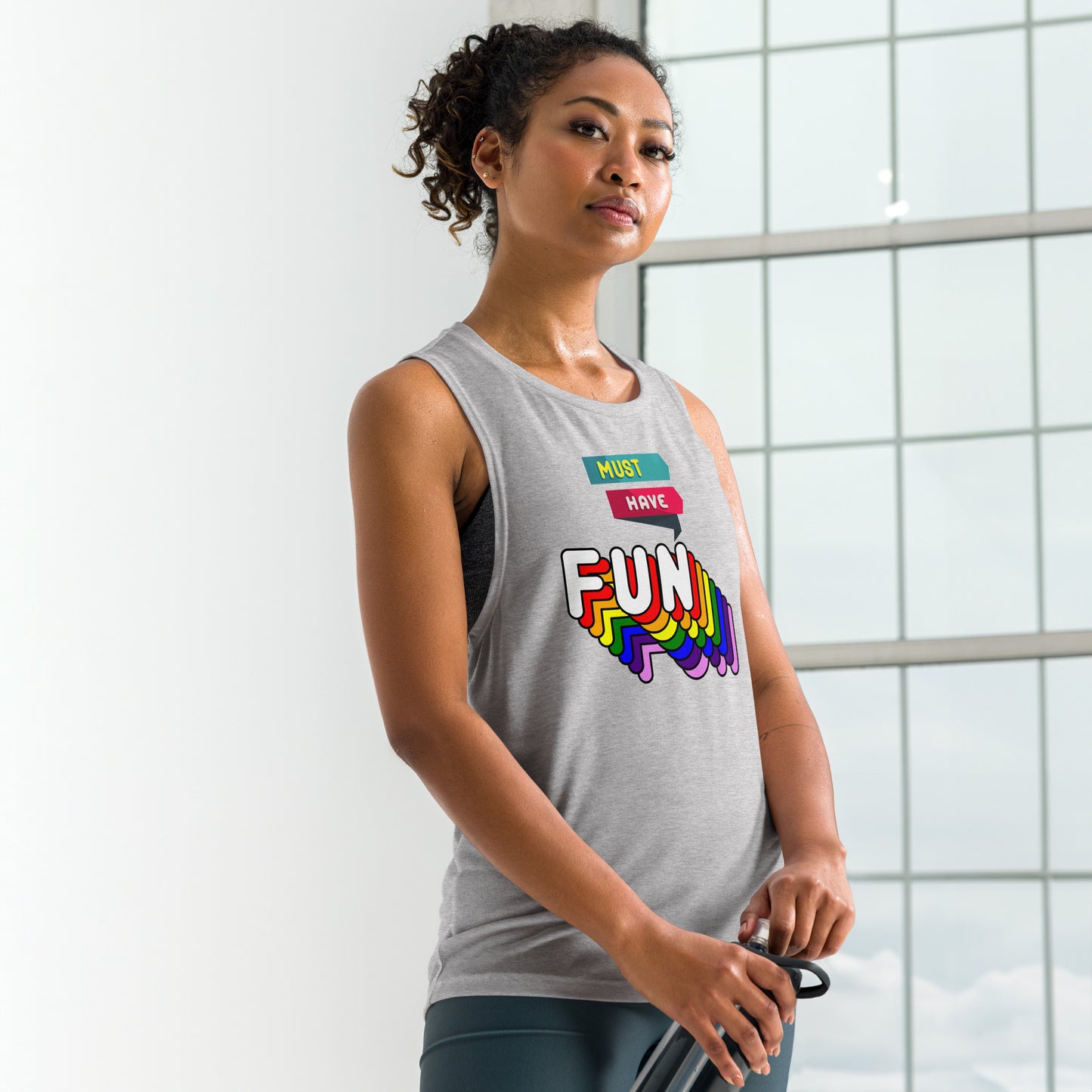 Must Have Fun - Ladies’ Muscle Tank - Sober Symphony®